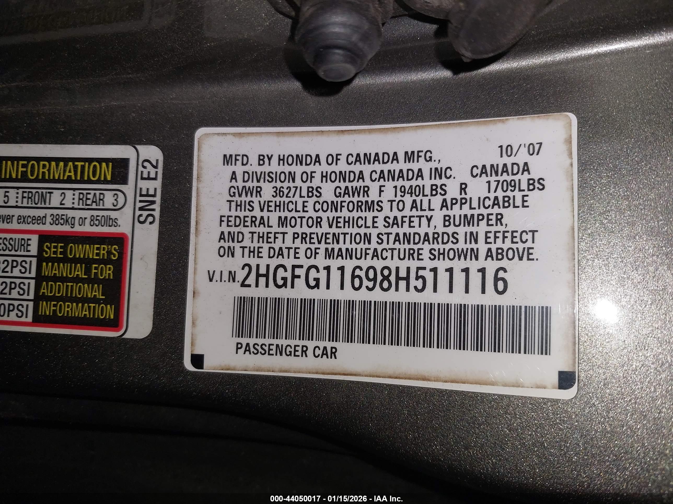 HONDA CIVIC image 9