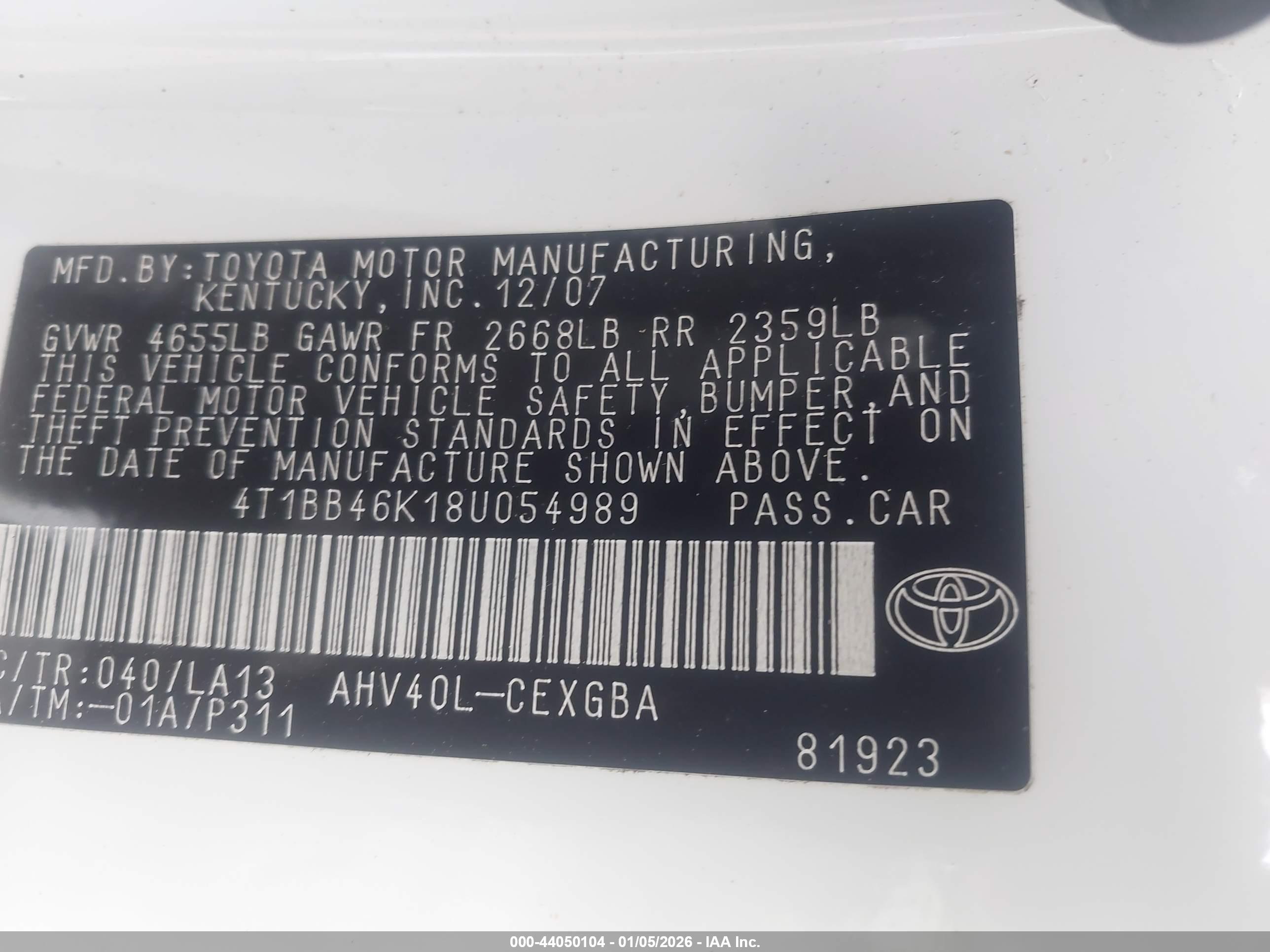 TOYOTA CAMRY image 9