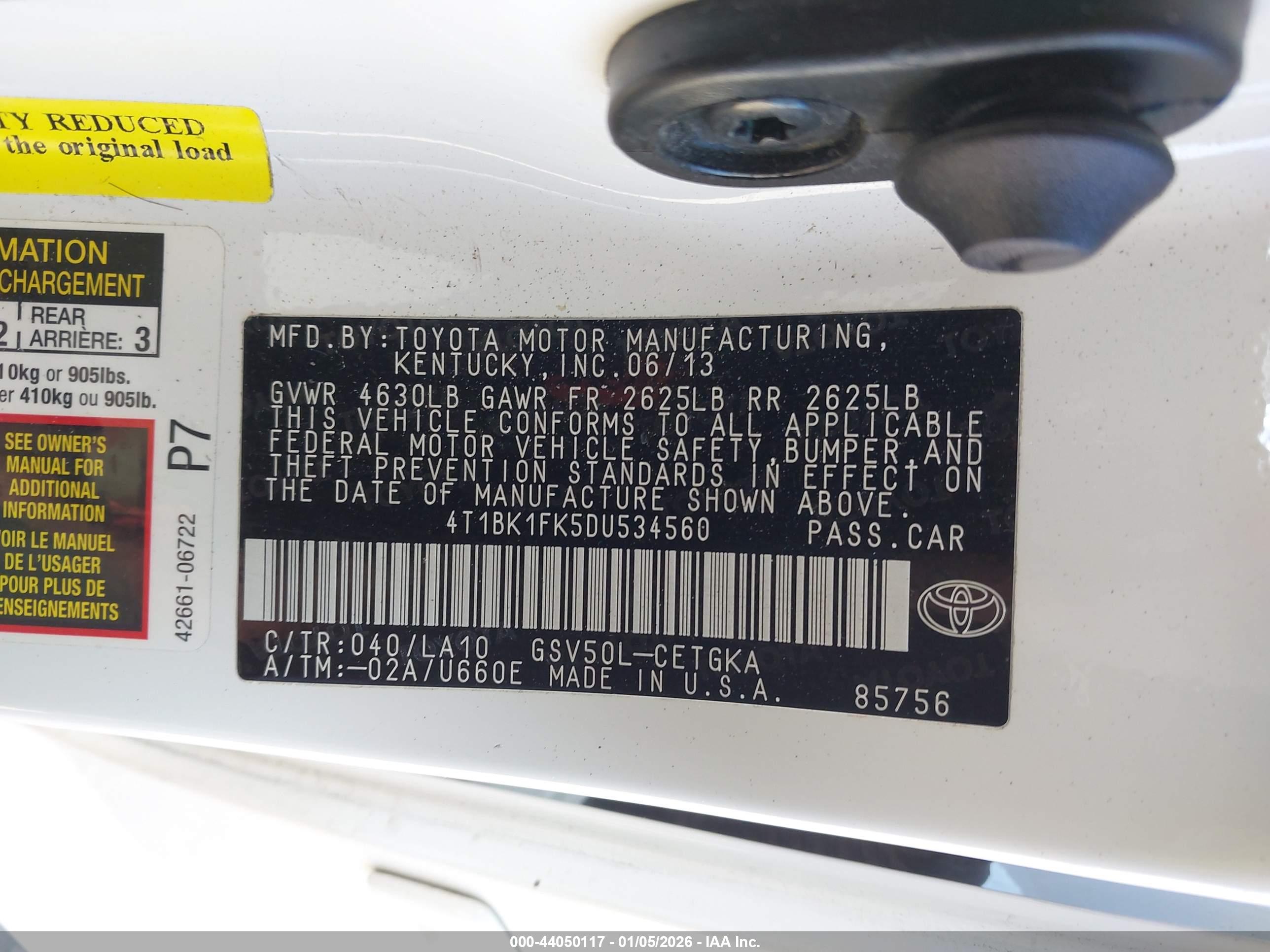 TOYOTA CAMRY image 9