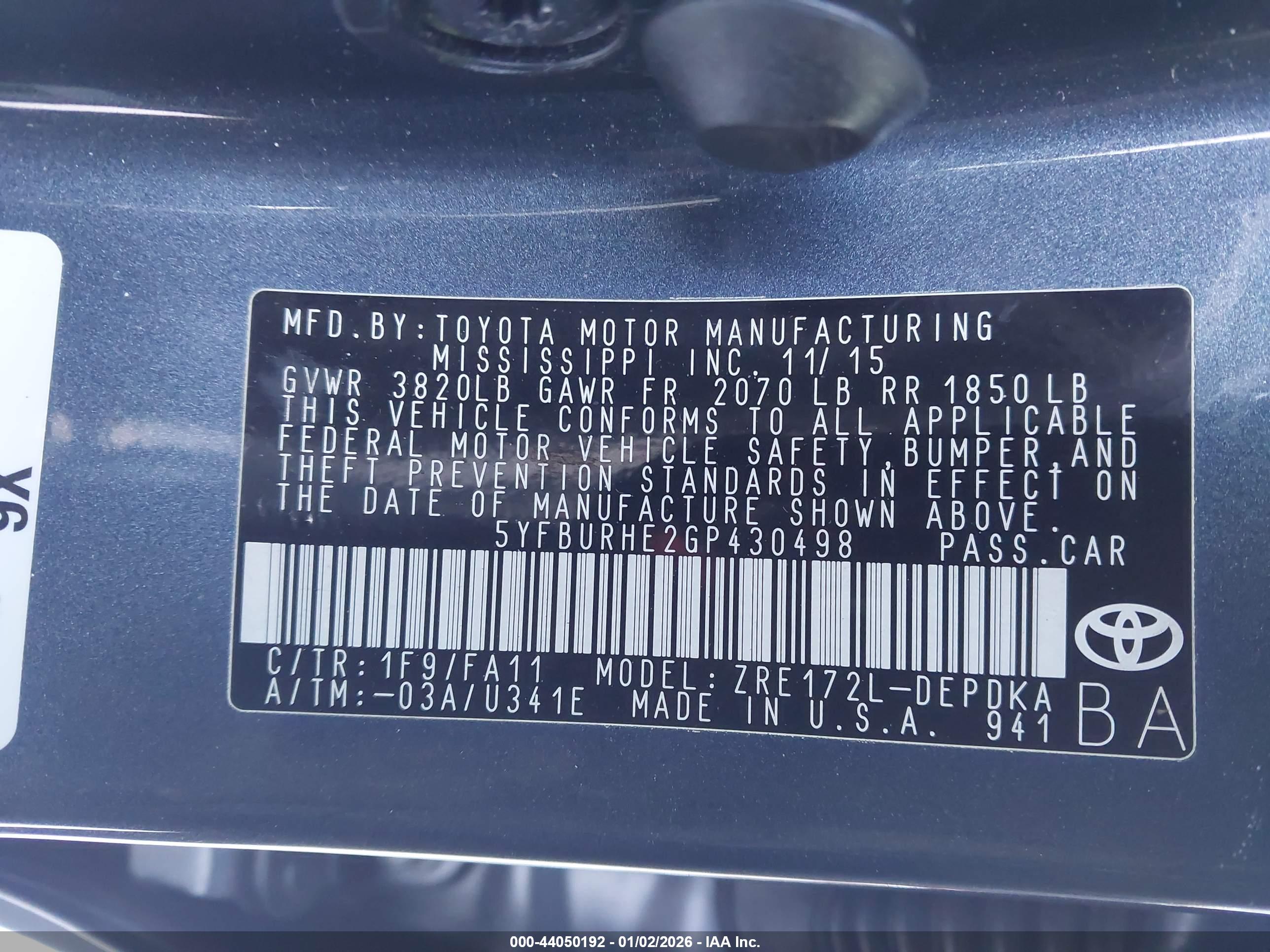 TOYOTA COROLLA image 9