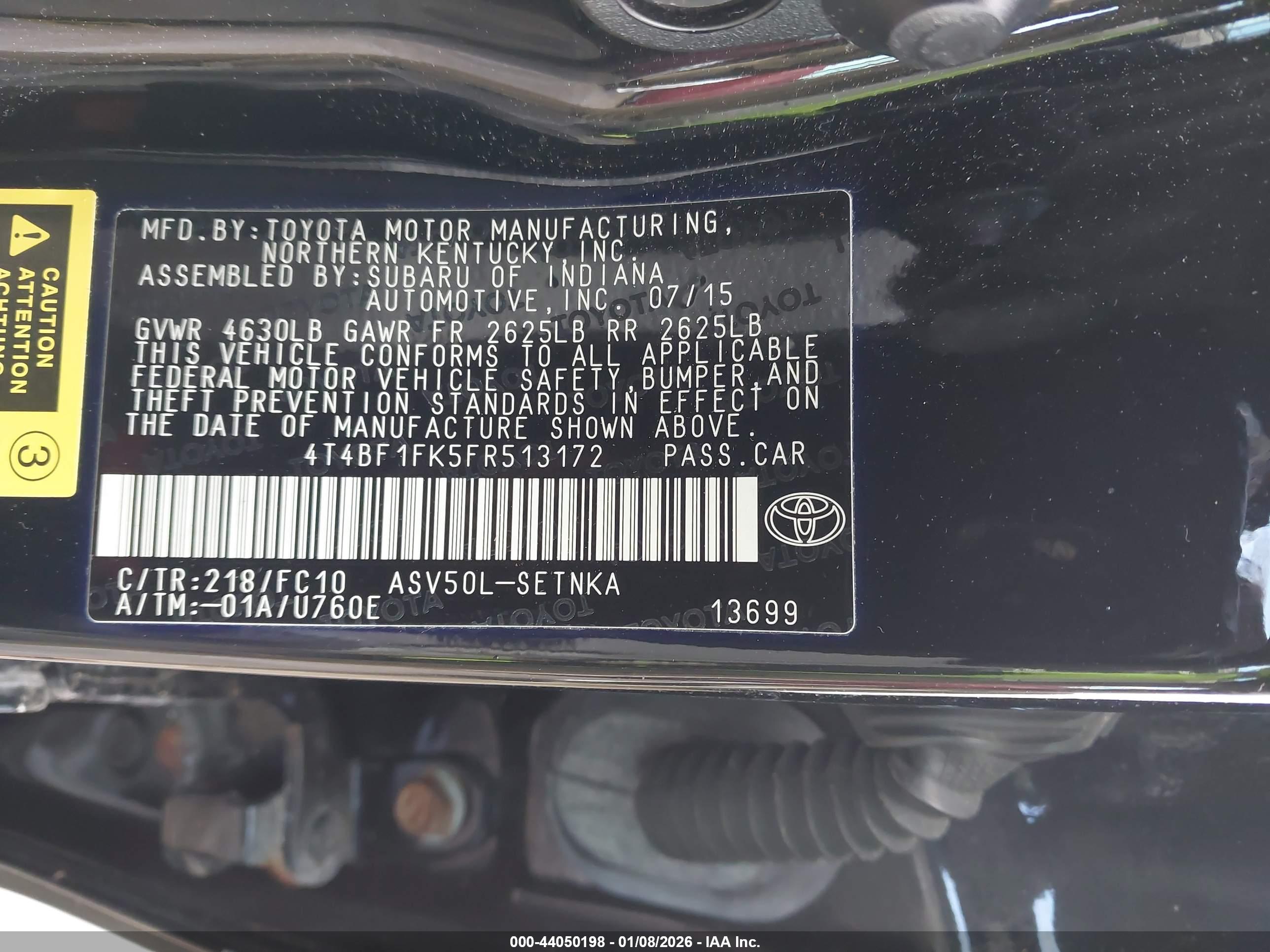 TOYOTA CAMRY image 9