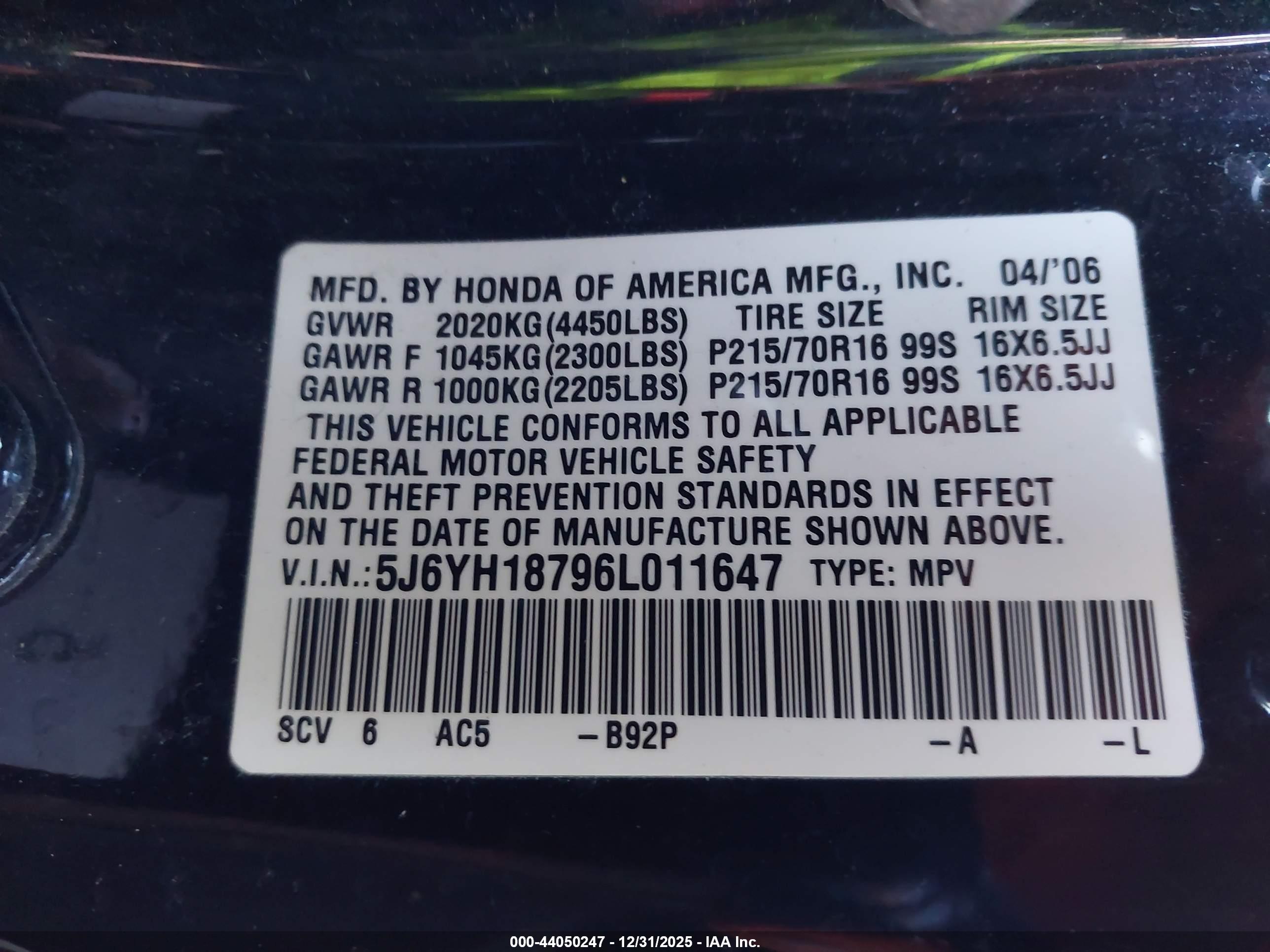 HONDA ELEMENT image 9