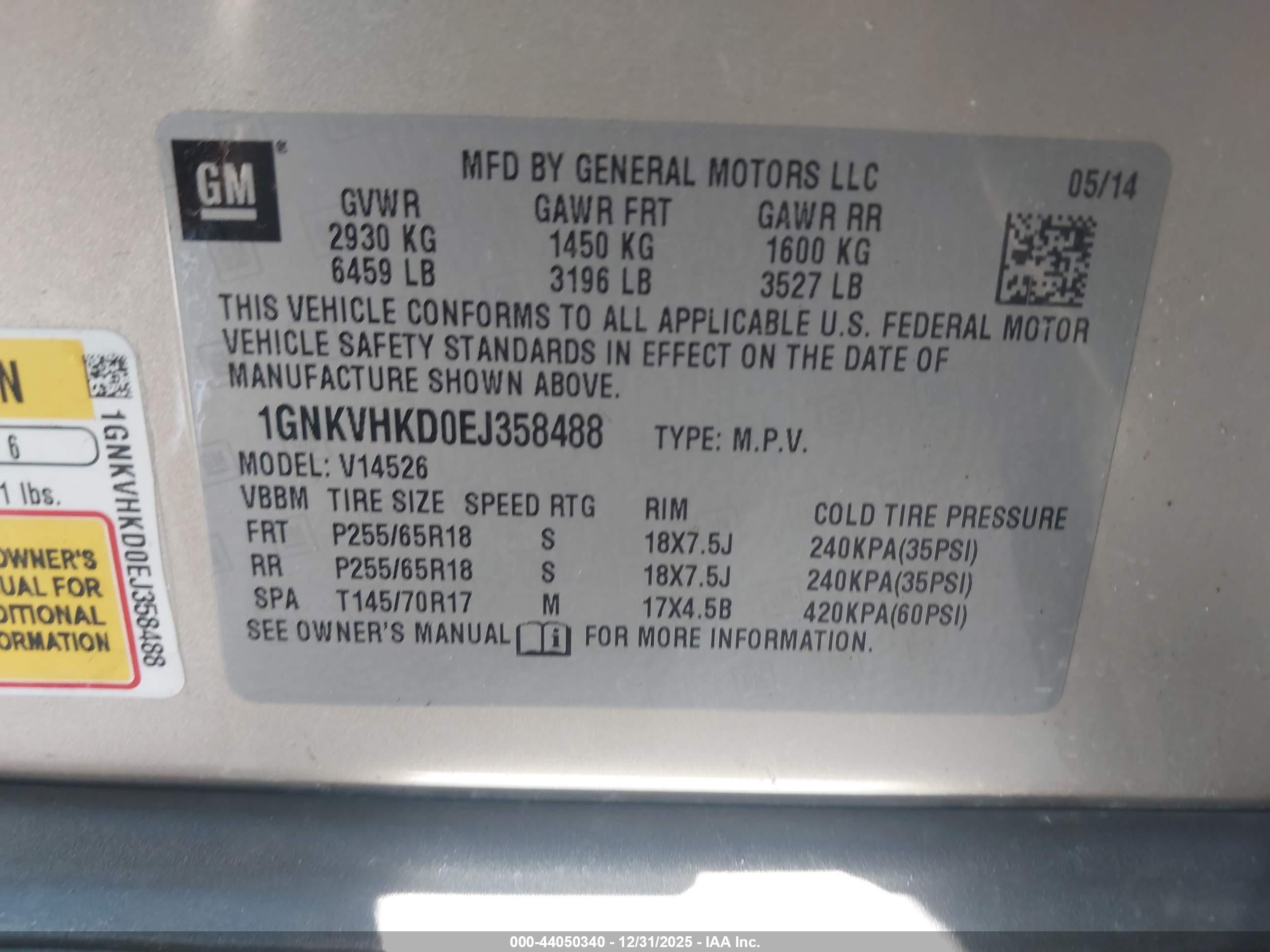 CHEVROLET TRAVERSE image 9