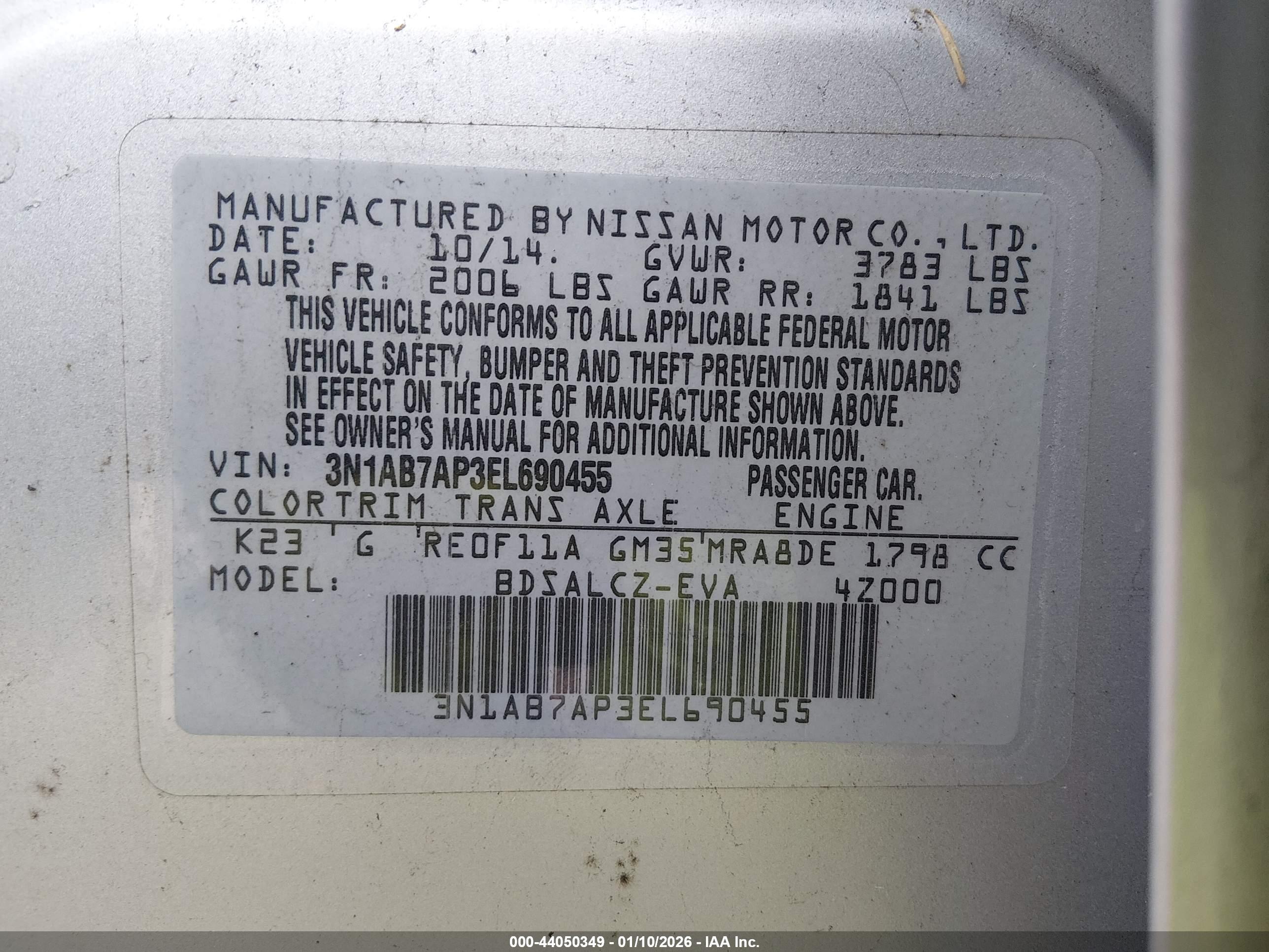 NISSAN SENTRA image 9