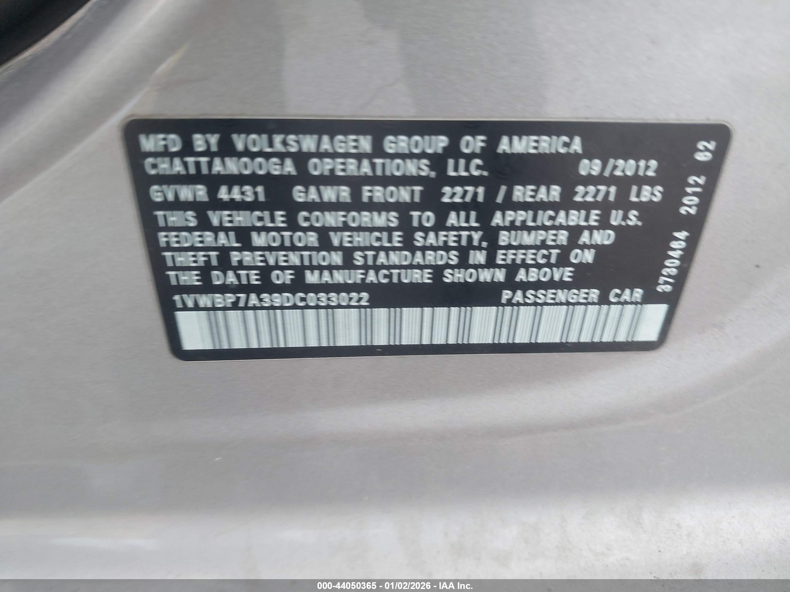 VOLKSWAGEN PASSAT image 9
