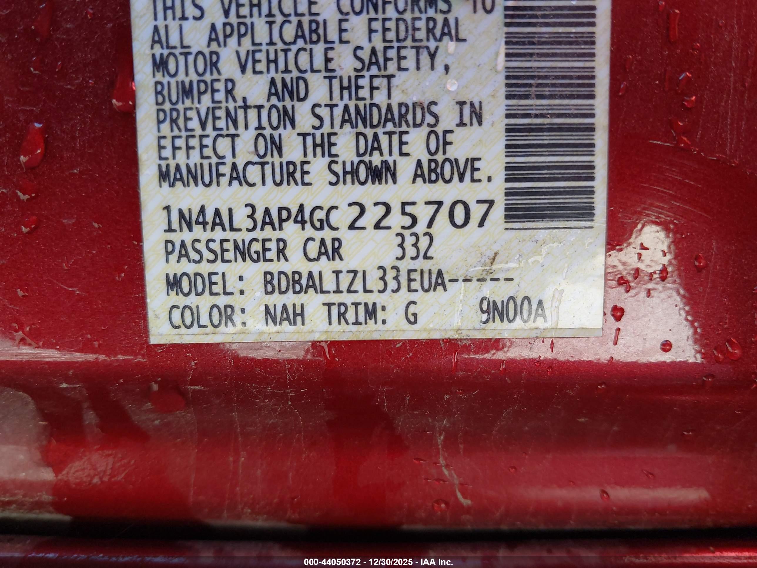 NISSAN ALTIMA image 9