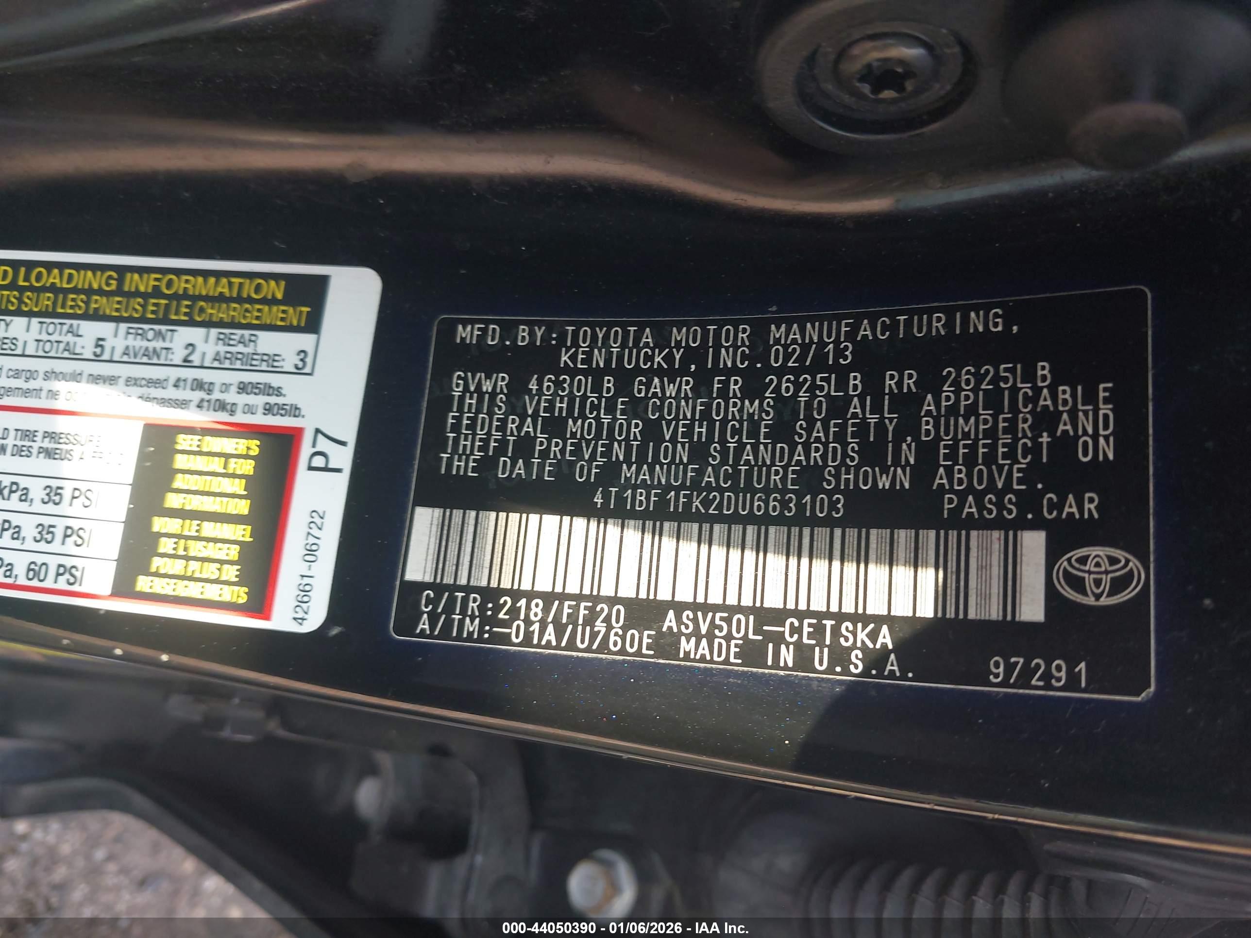 TOYOTA CAMRY image 9