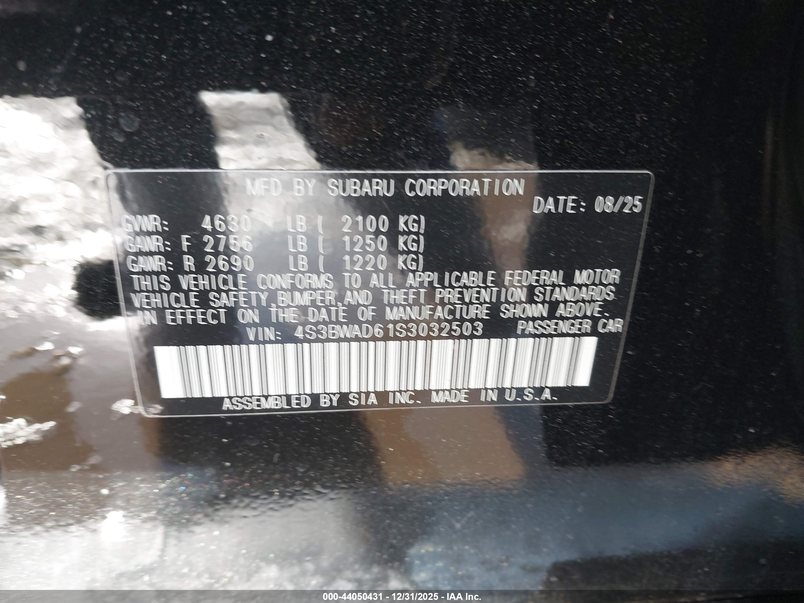 SUBARU LEGACY image 9