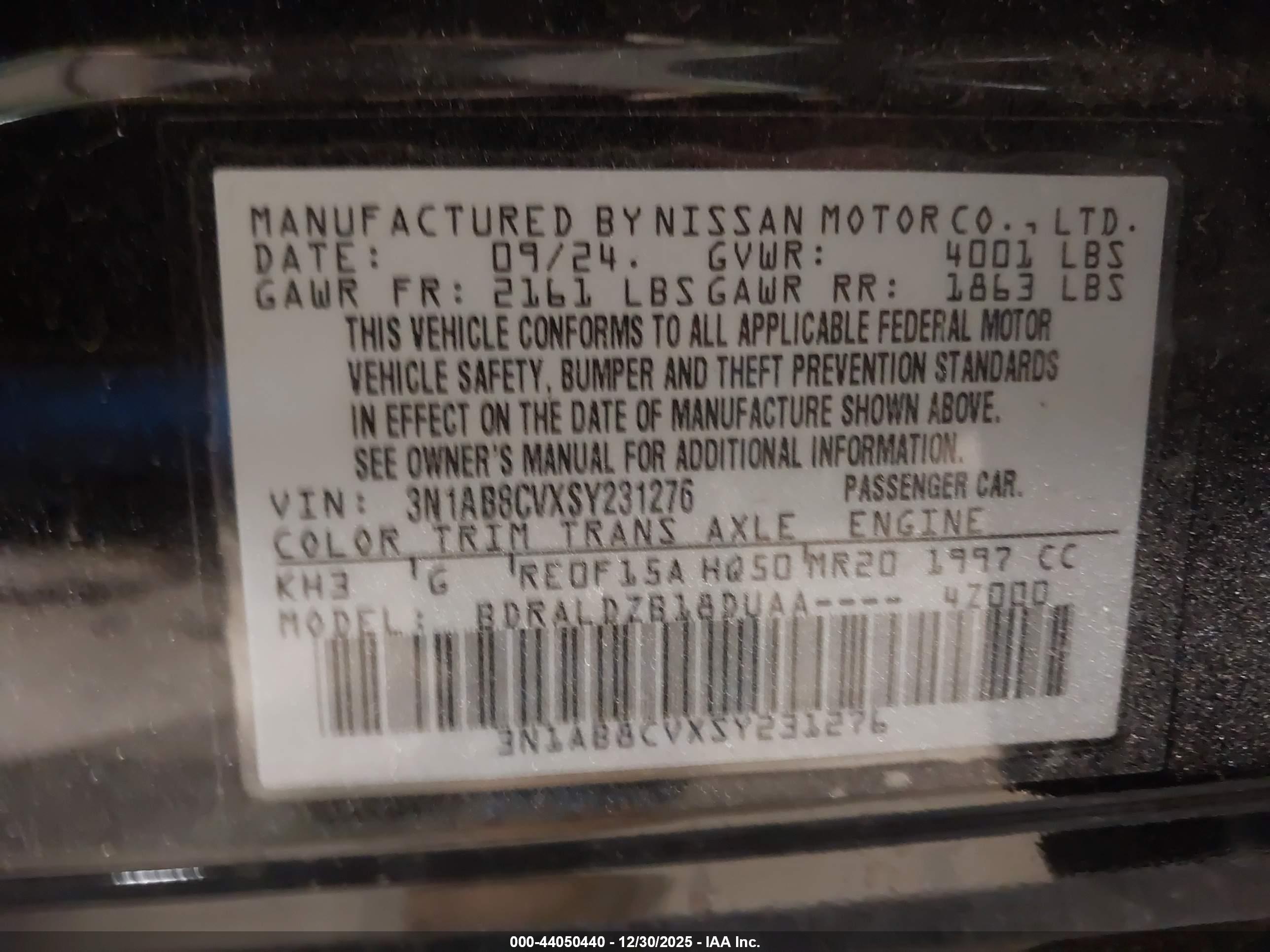 NISSAN SENTRA image 9