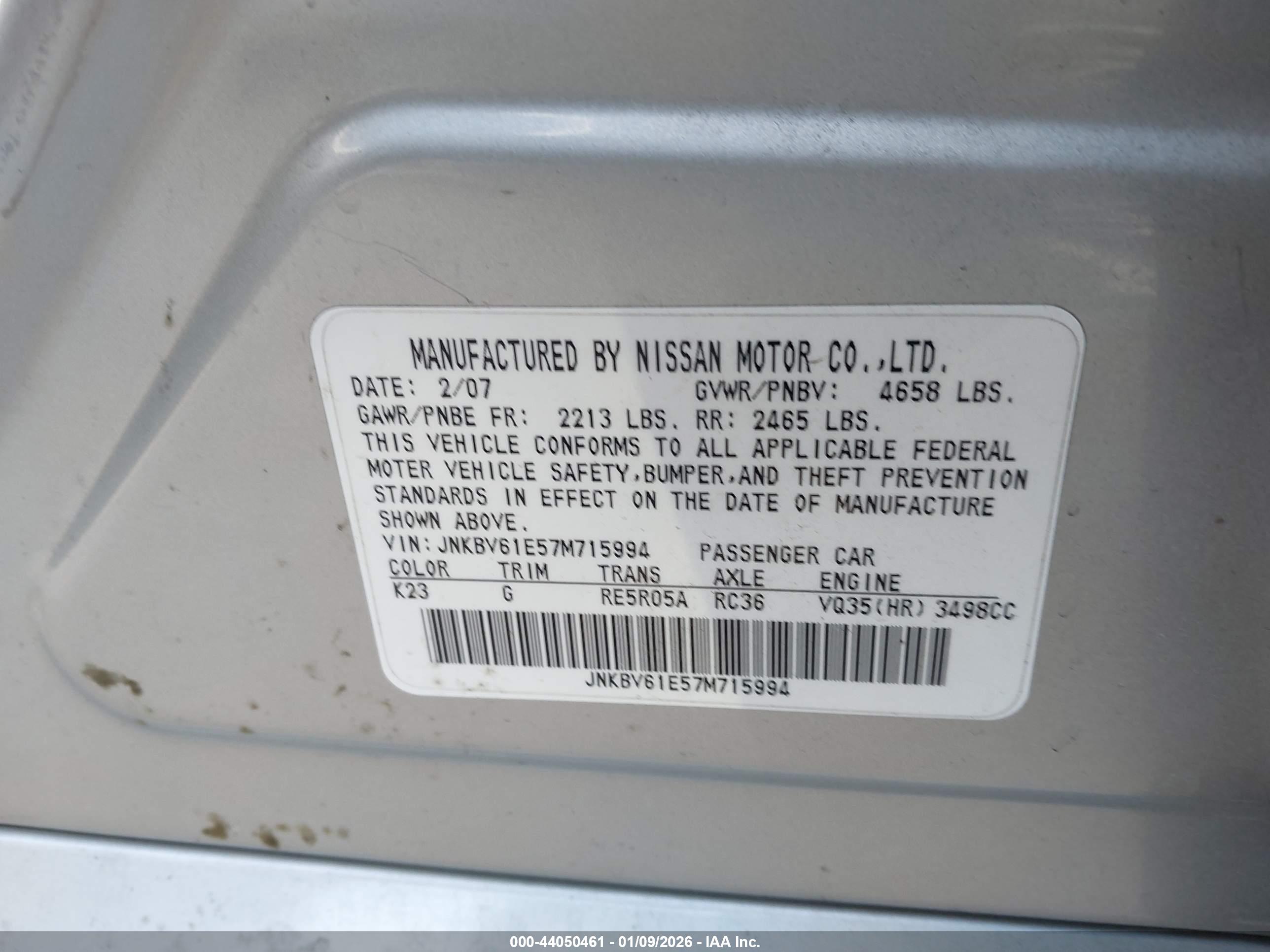 INFINITI G35 image 9