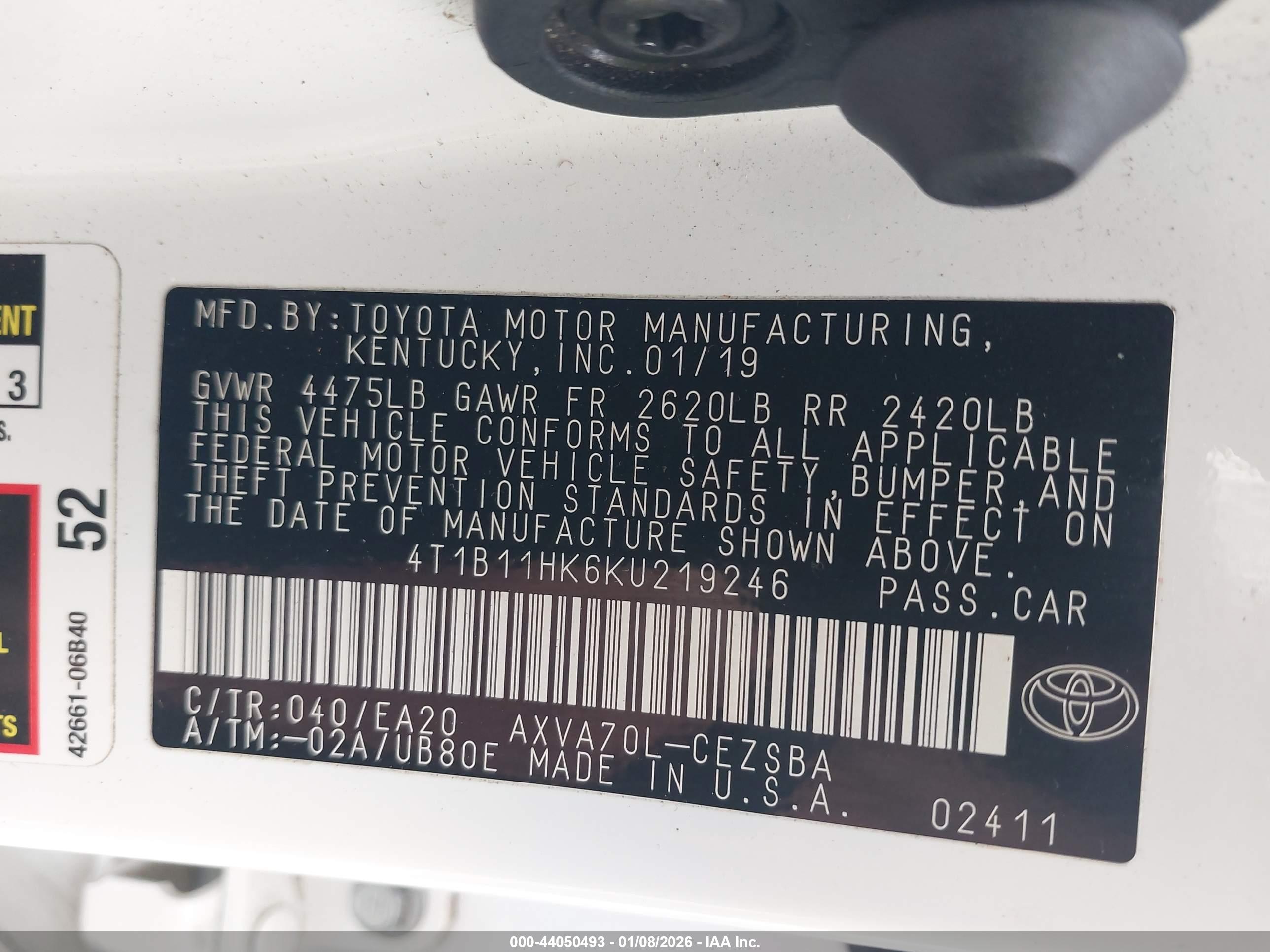 TOYOTA CAMRY image 9