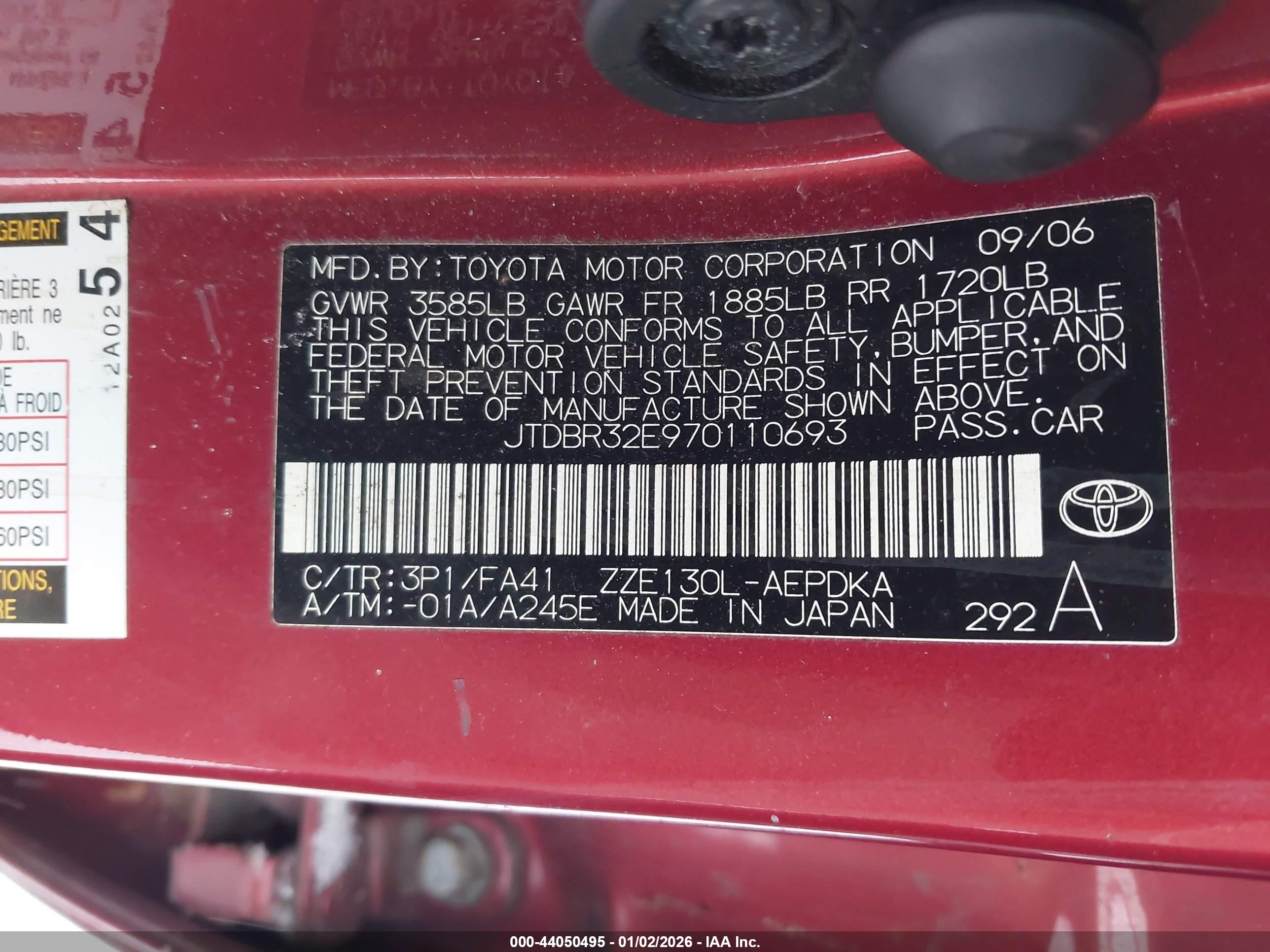 TOYOTA COROLLA image 9