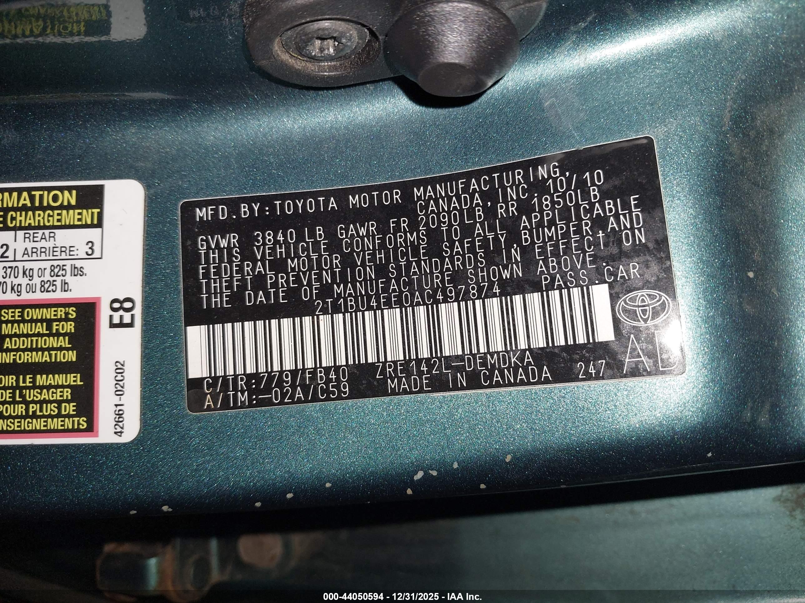 TOYOTA COROLLA image 9