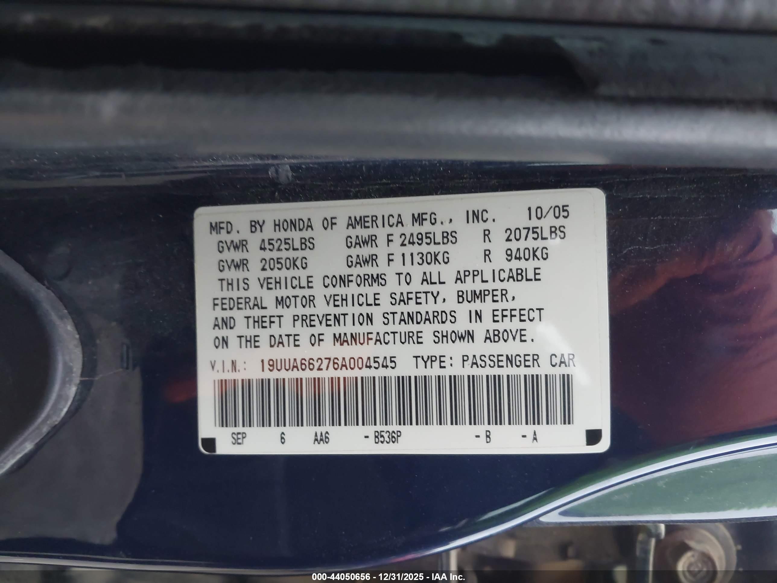 ACURA TL image 9