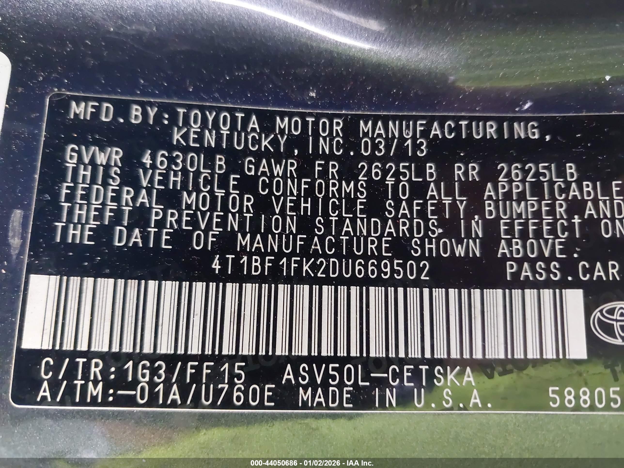 TOYOTA CAMRY image 9