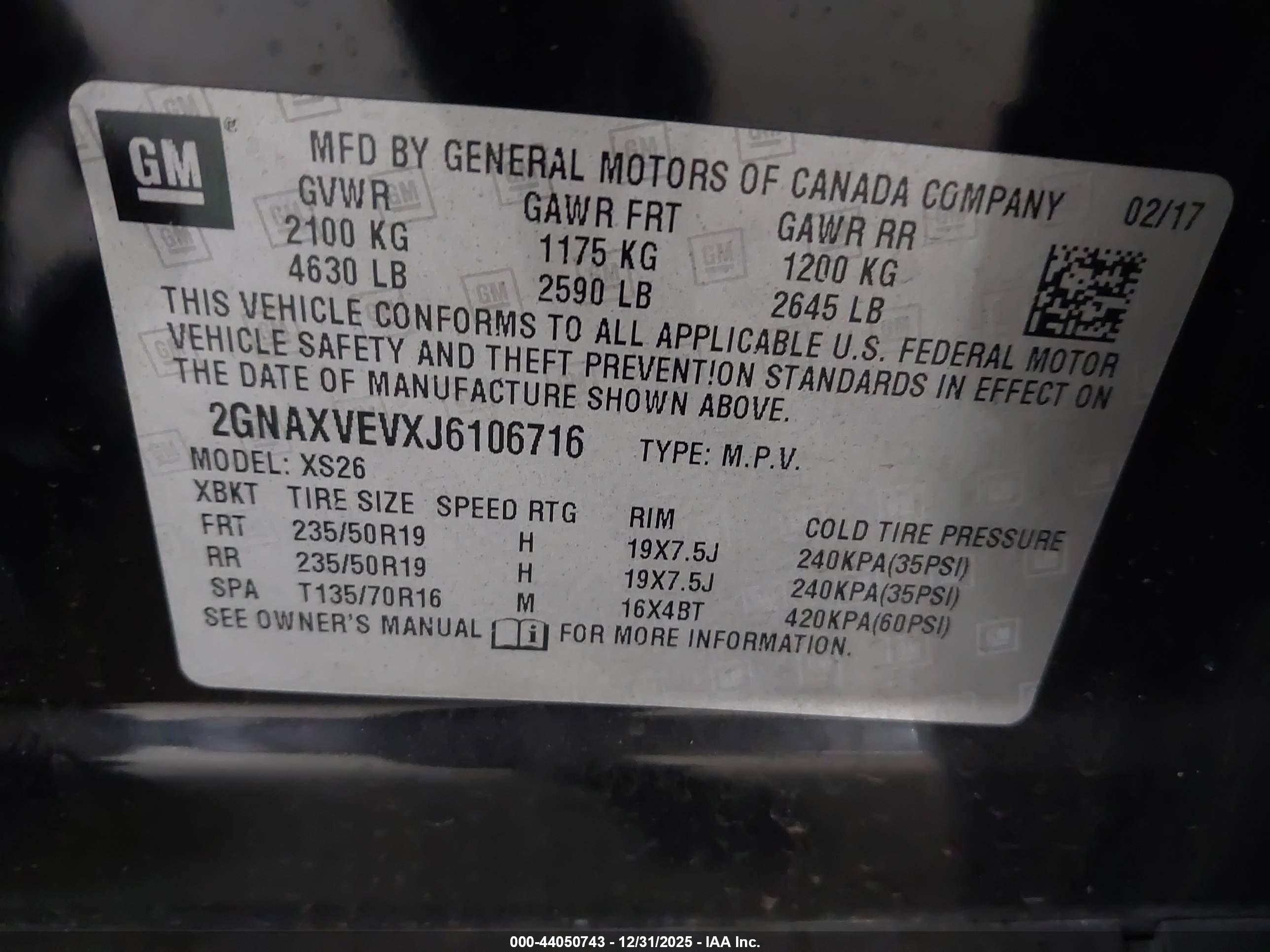 CHEVROLET EQUINOX image 9