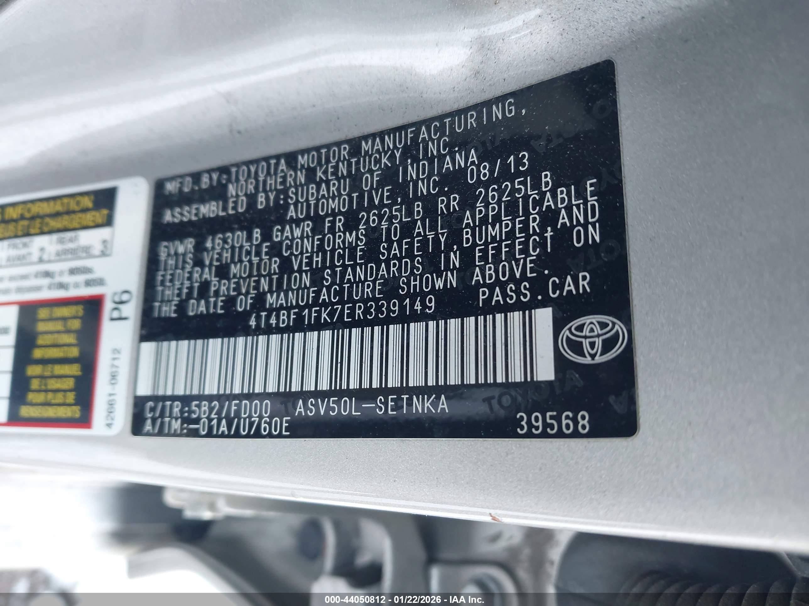 TOYOTA CAMRY image 9