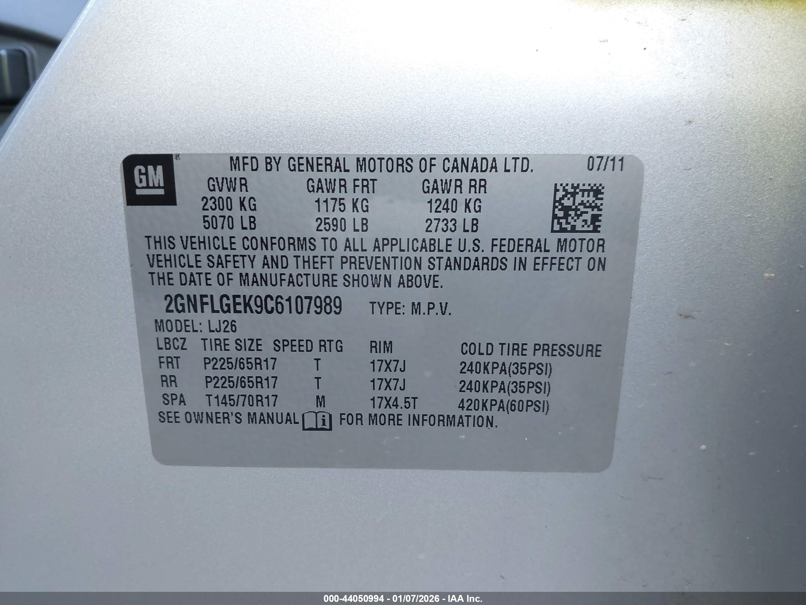 CHEVROLET EQUINOX image 9