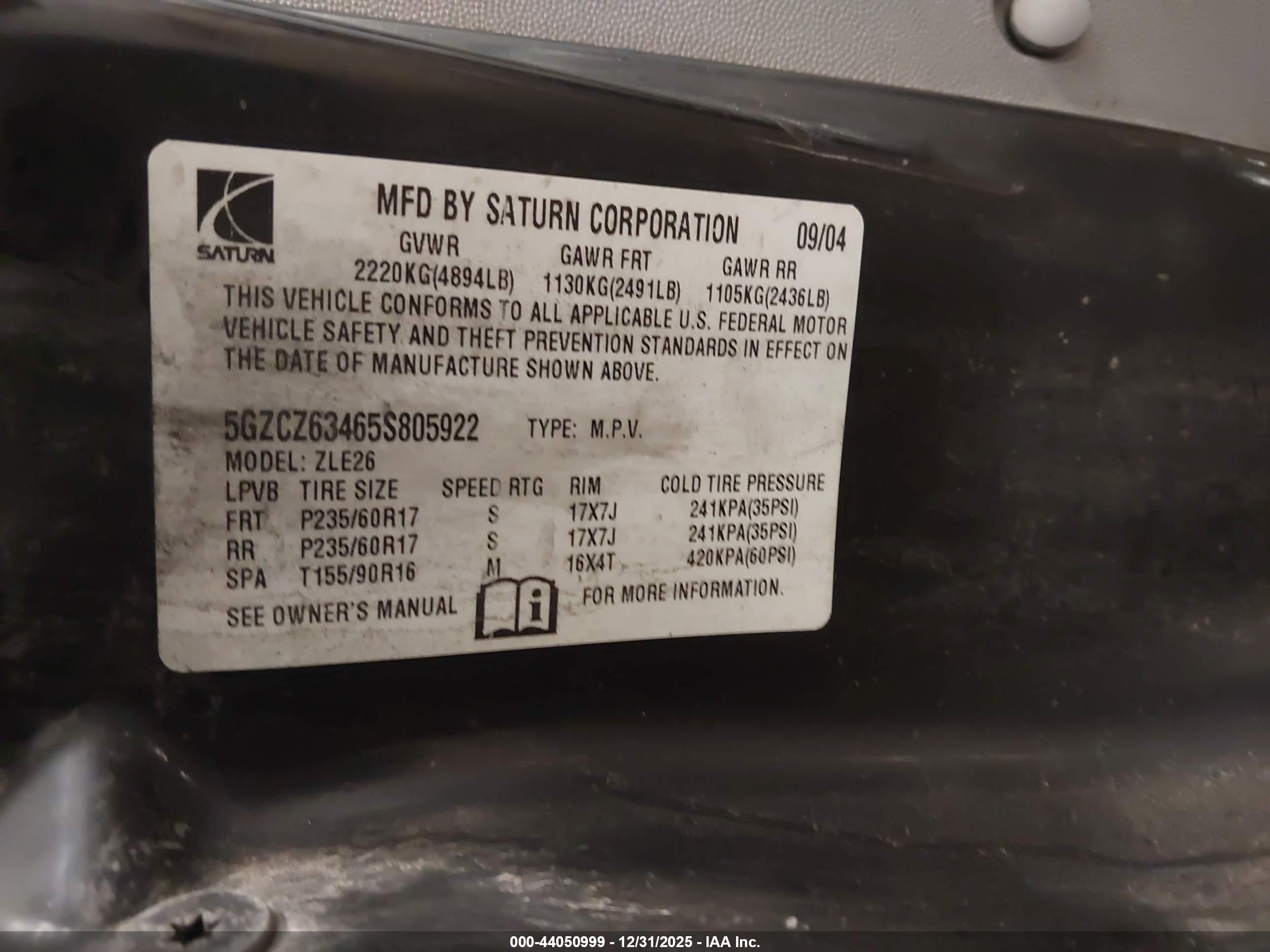 SATURN VUE image 9