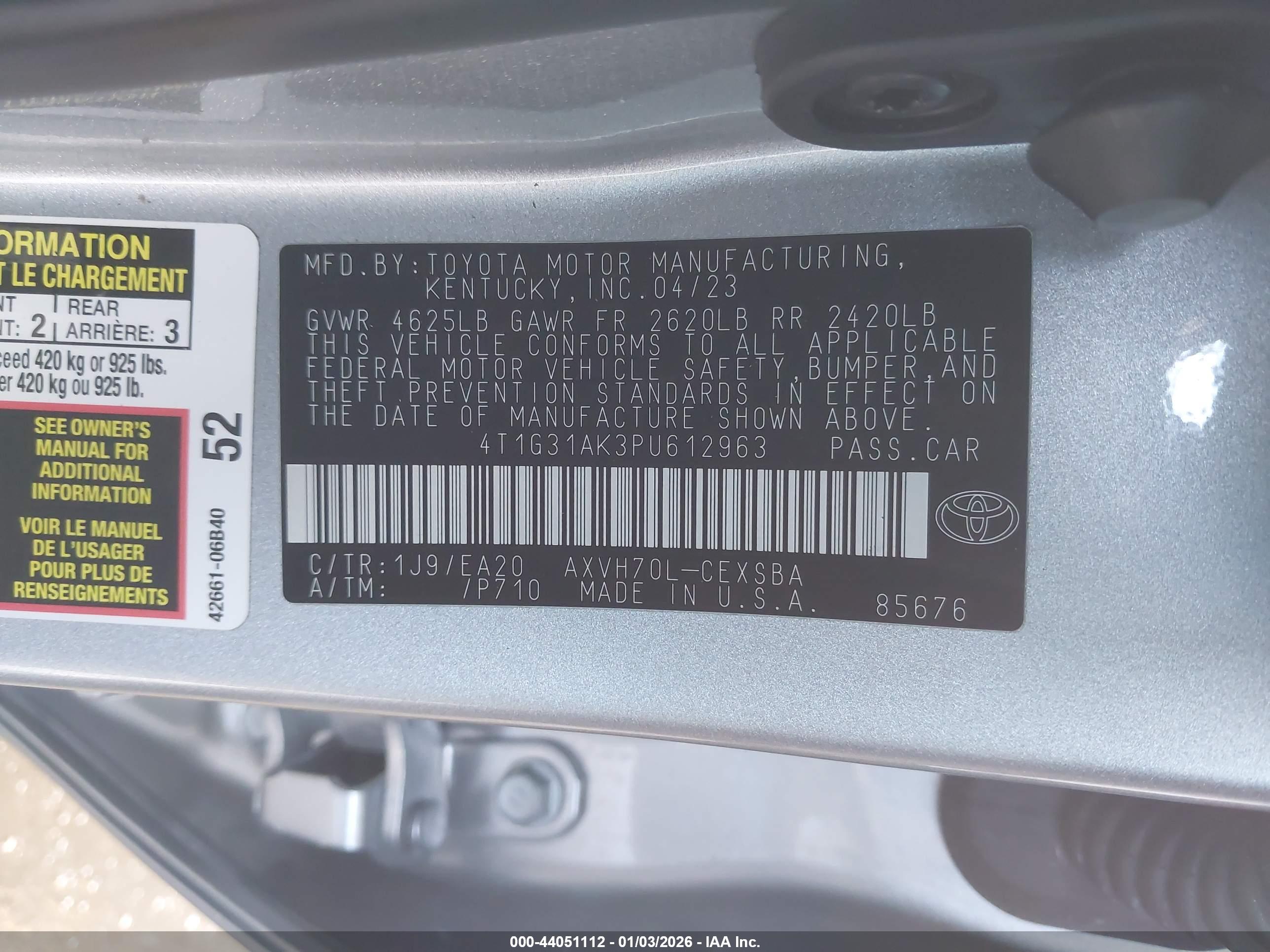 TOYOTA CAMRY image 9