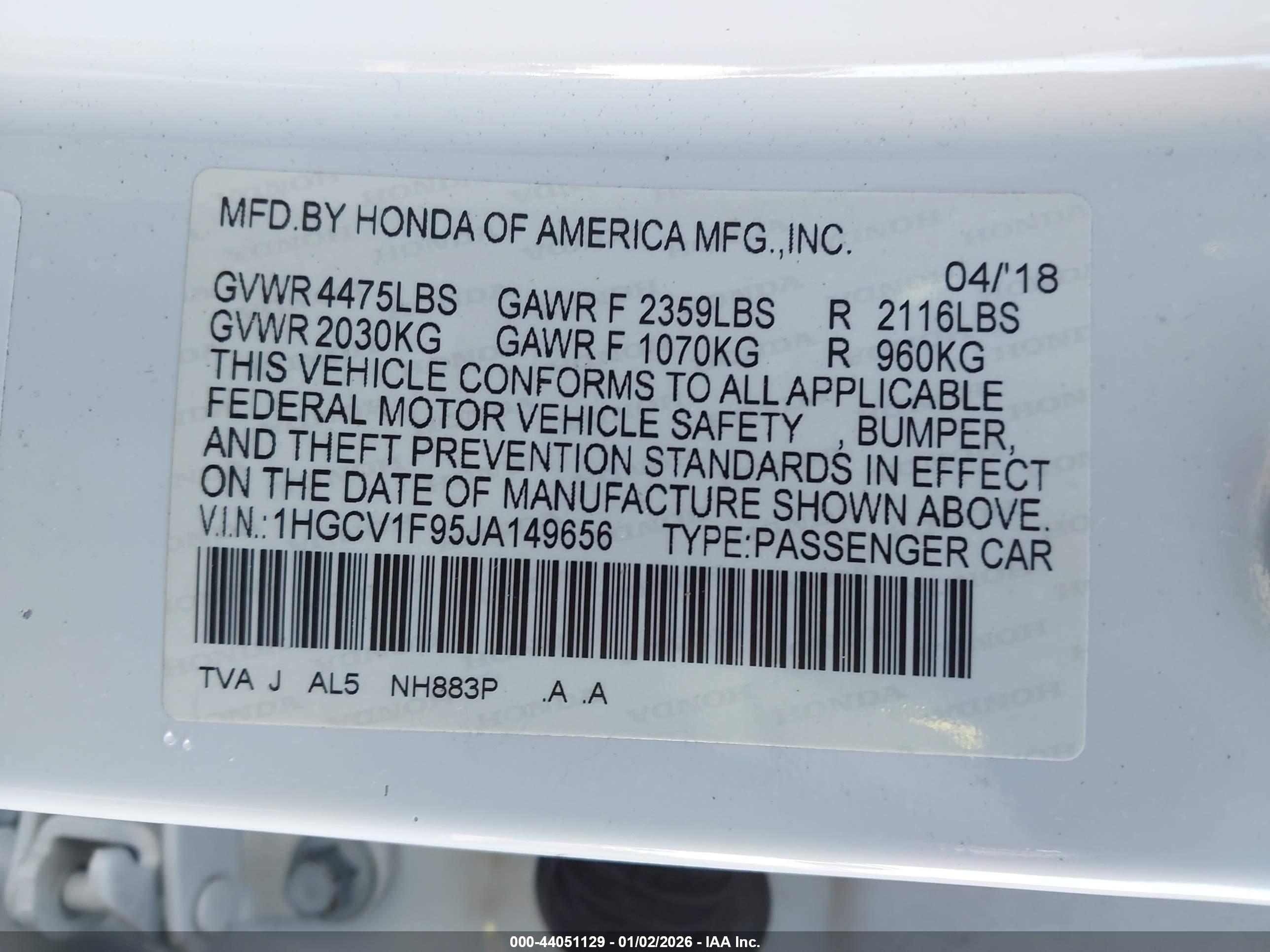 HONDA ACCORD image 9