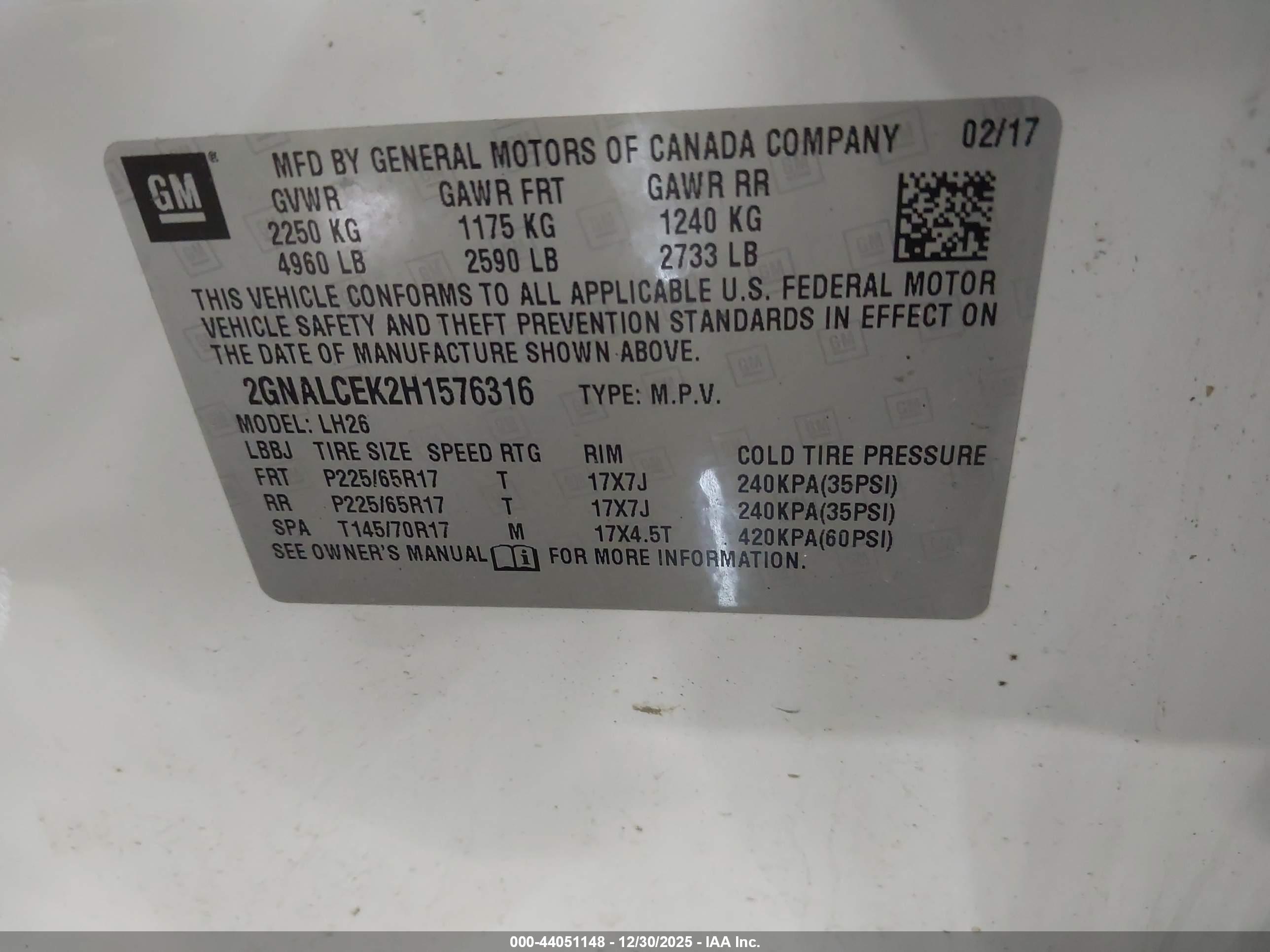 CHEVROLET EQUINOX image 9