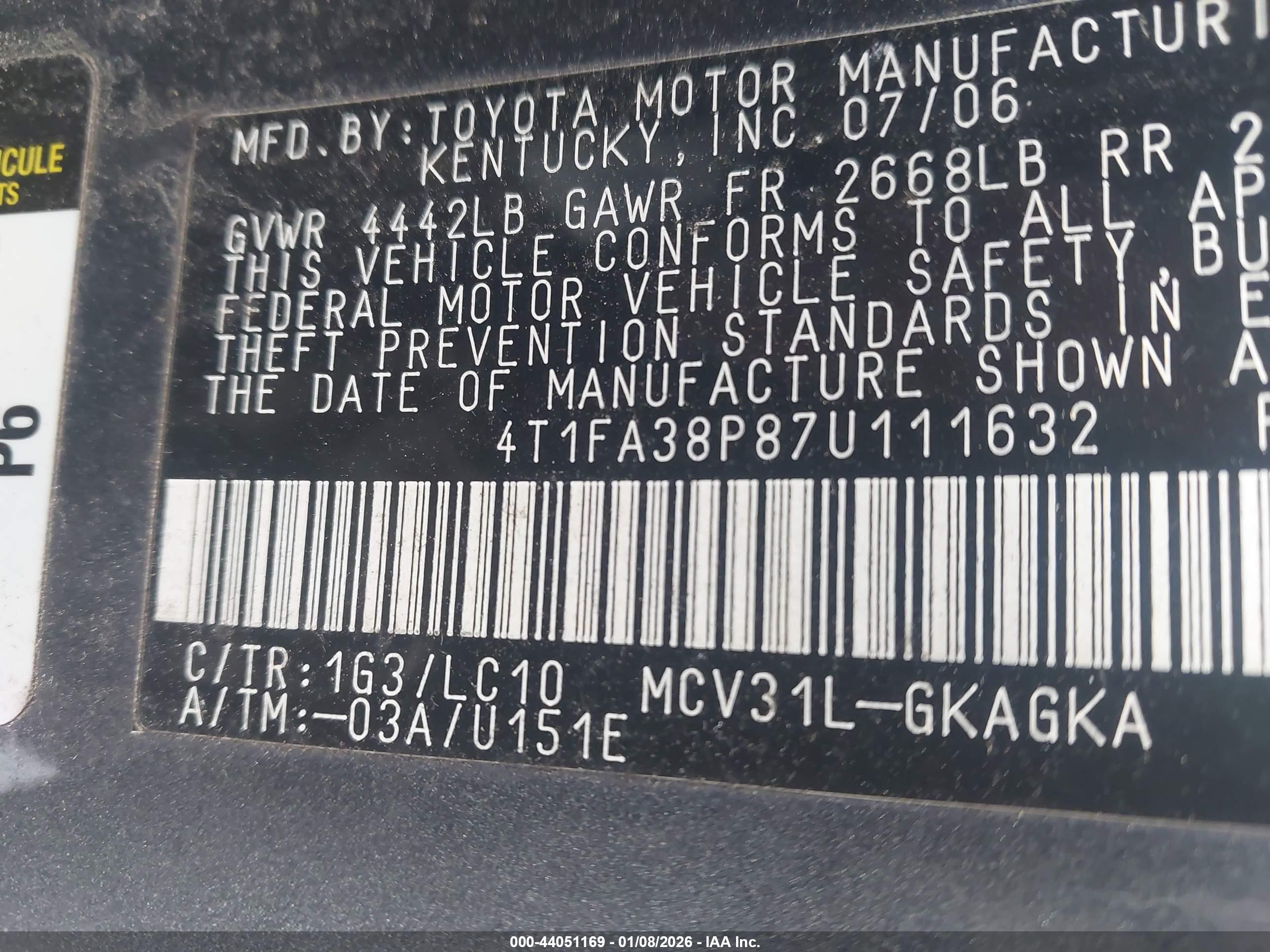 TOYOTA CAMRY image 9
