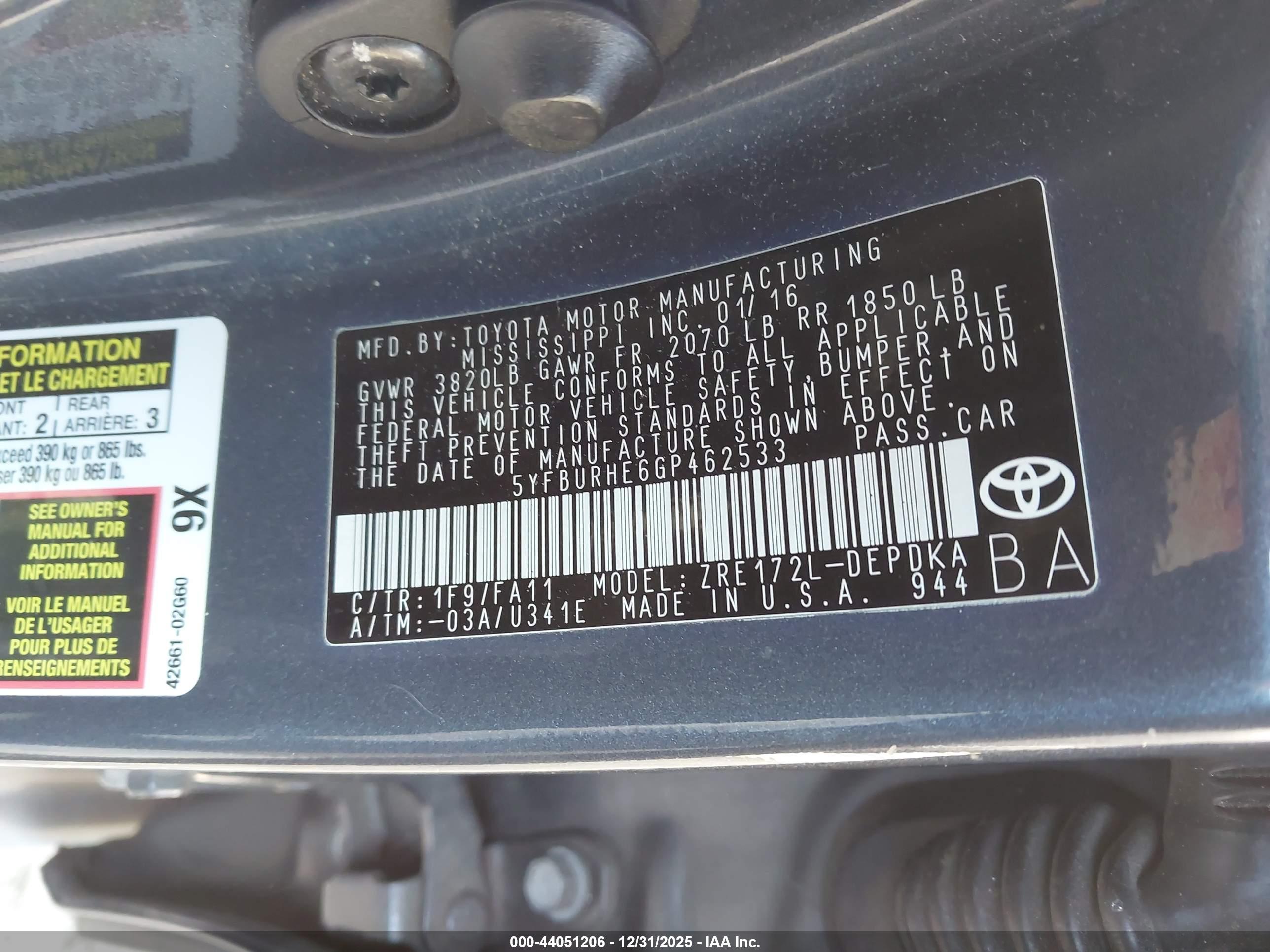 TOYOTA COROLLA image 9