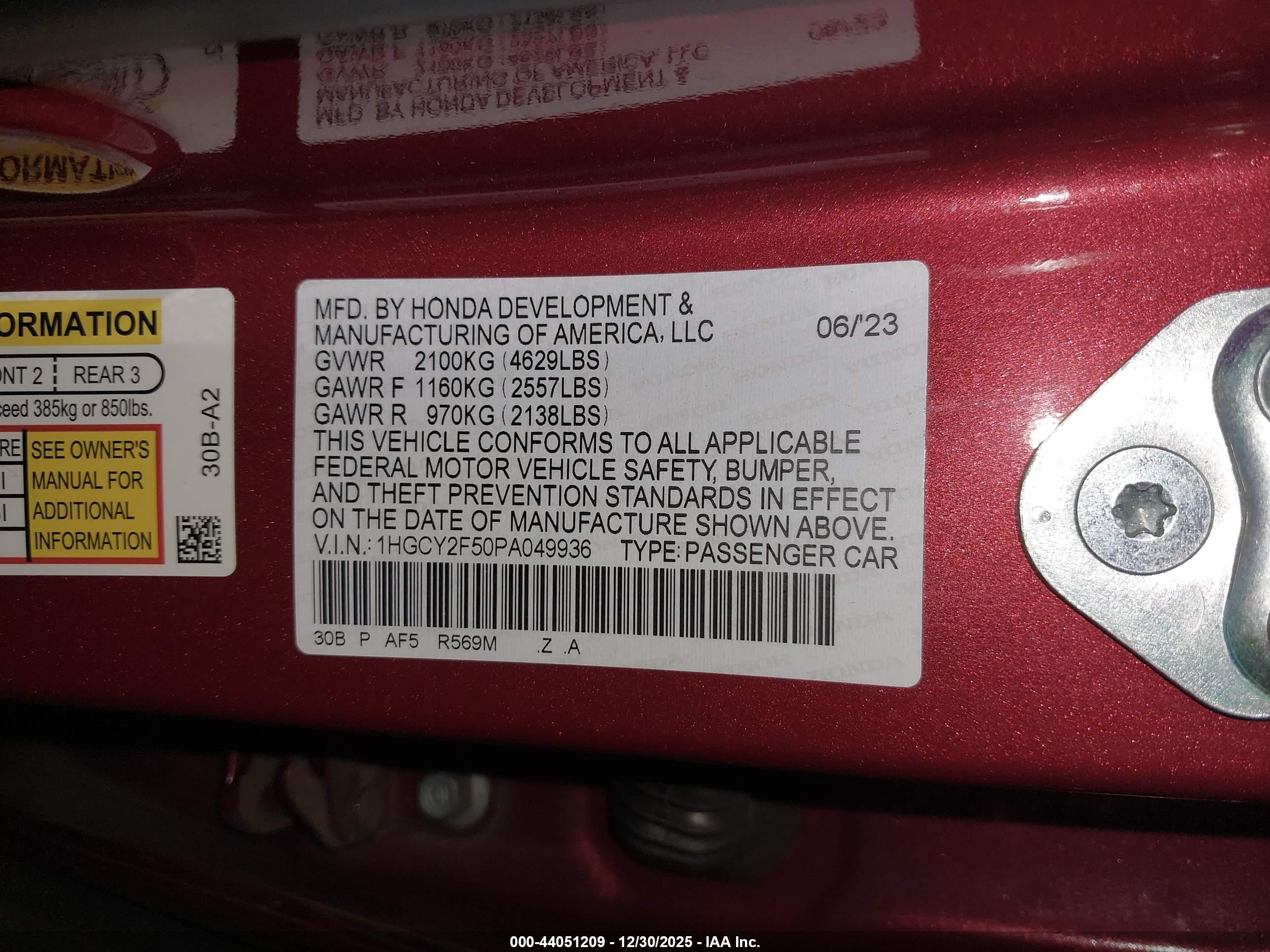 HONDA ACCORD image 9