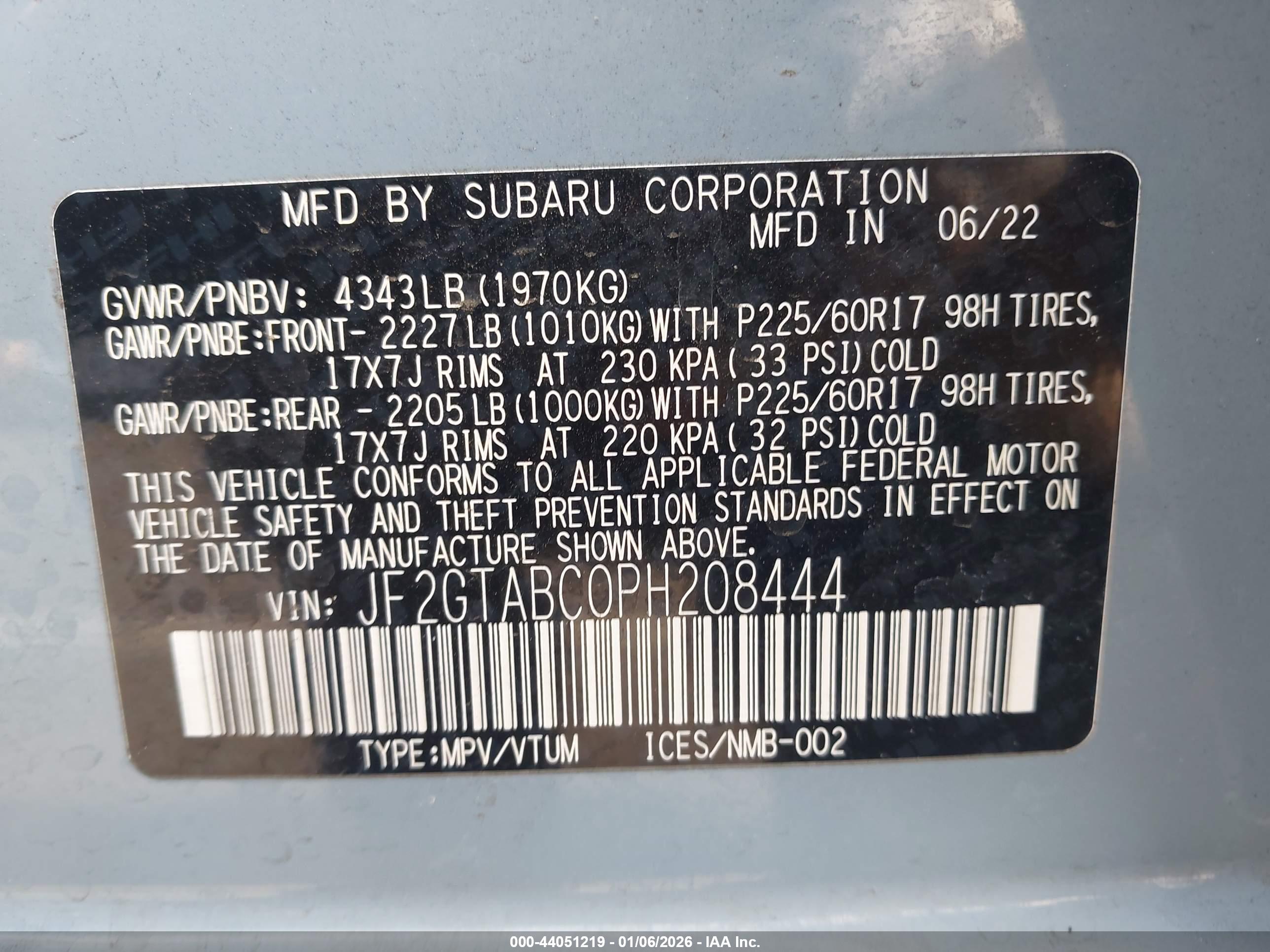 SUBARU CROSSTREK image 9