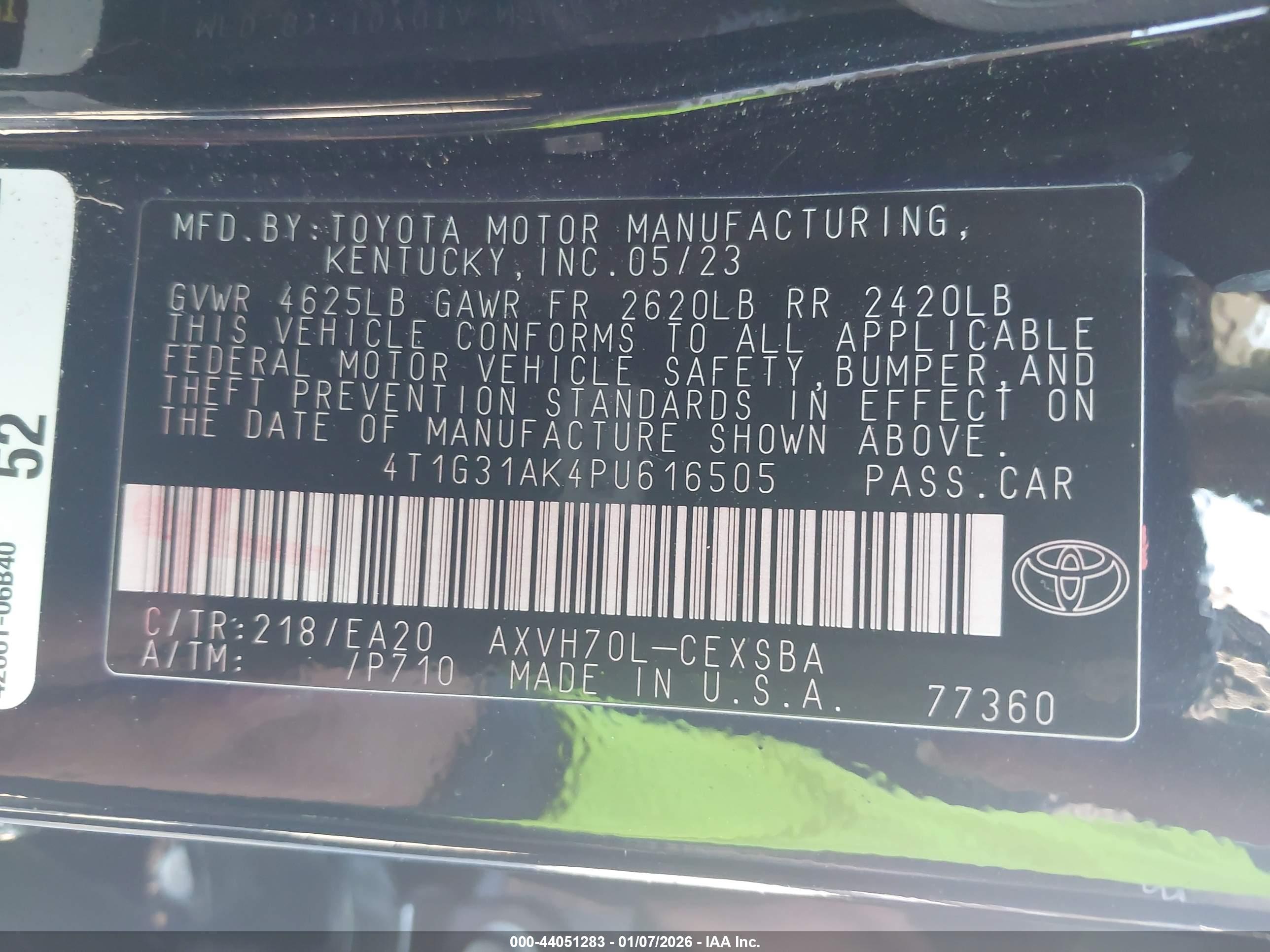 TOYOTA CAMRY image 9