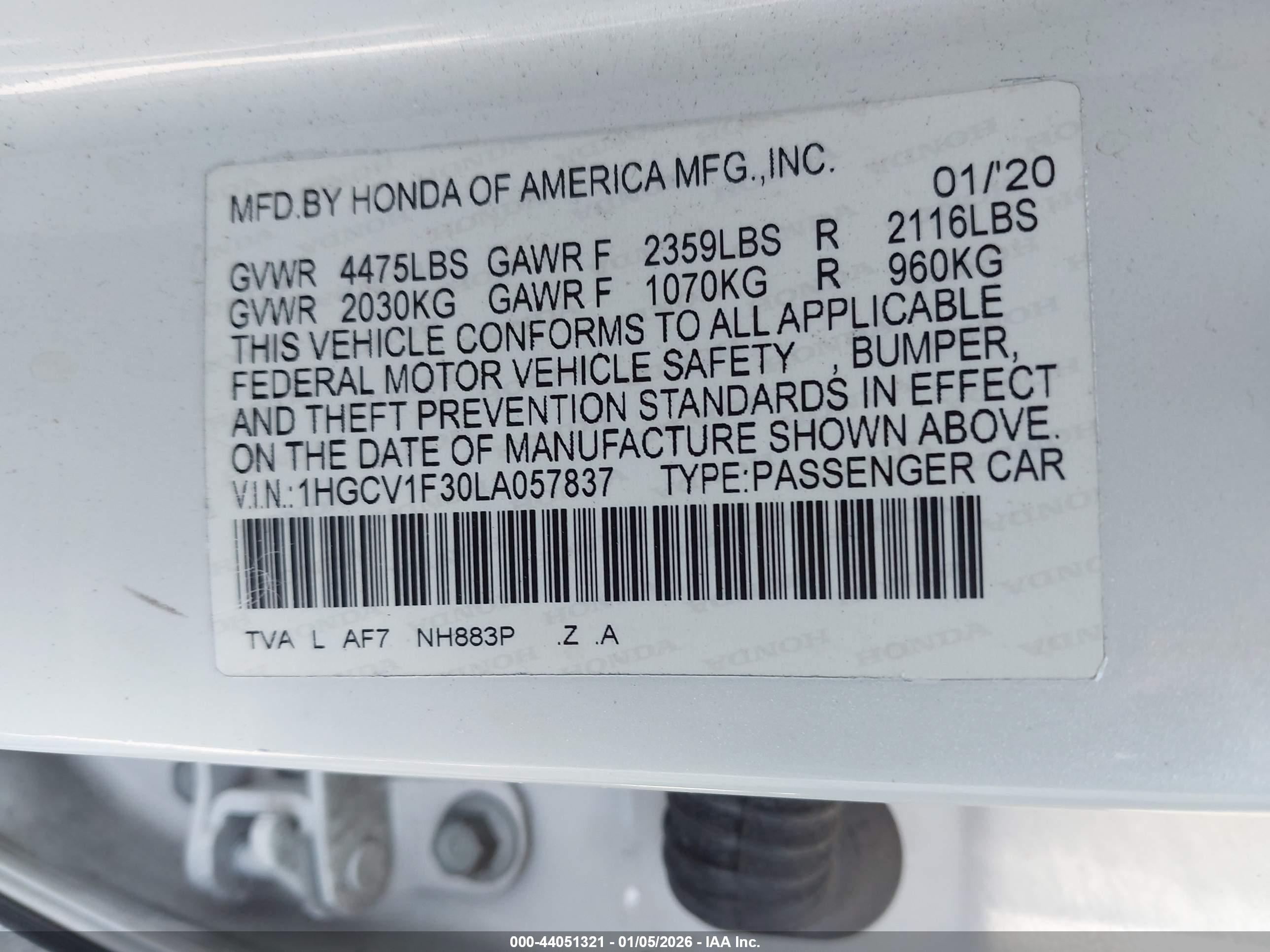 HONDA ACCORD image 9