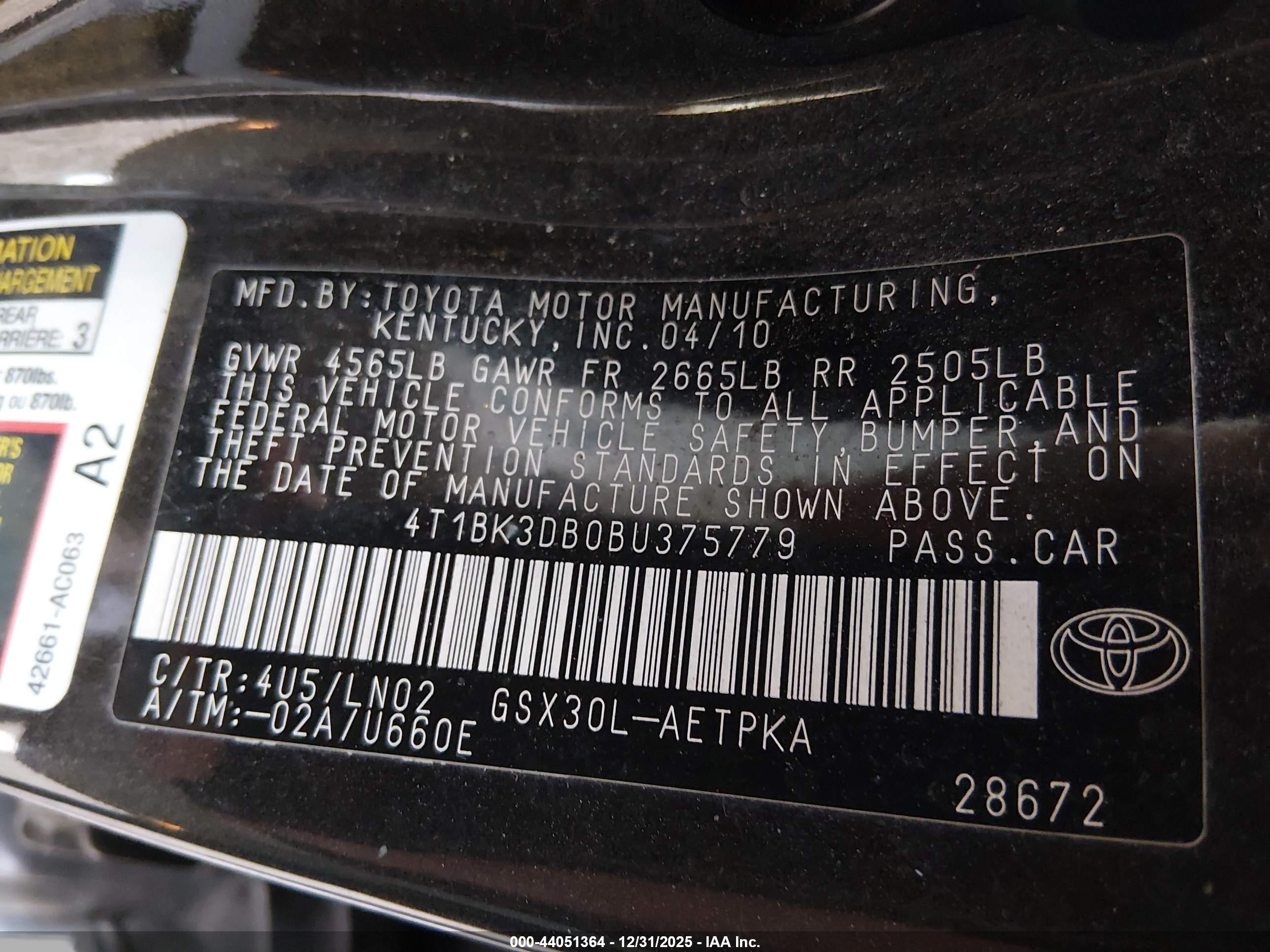 TOYOTA AVALON image 9