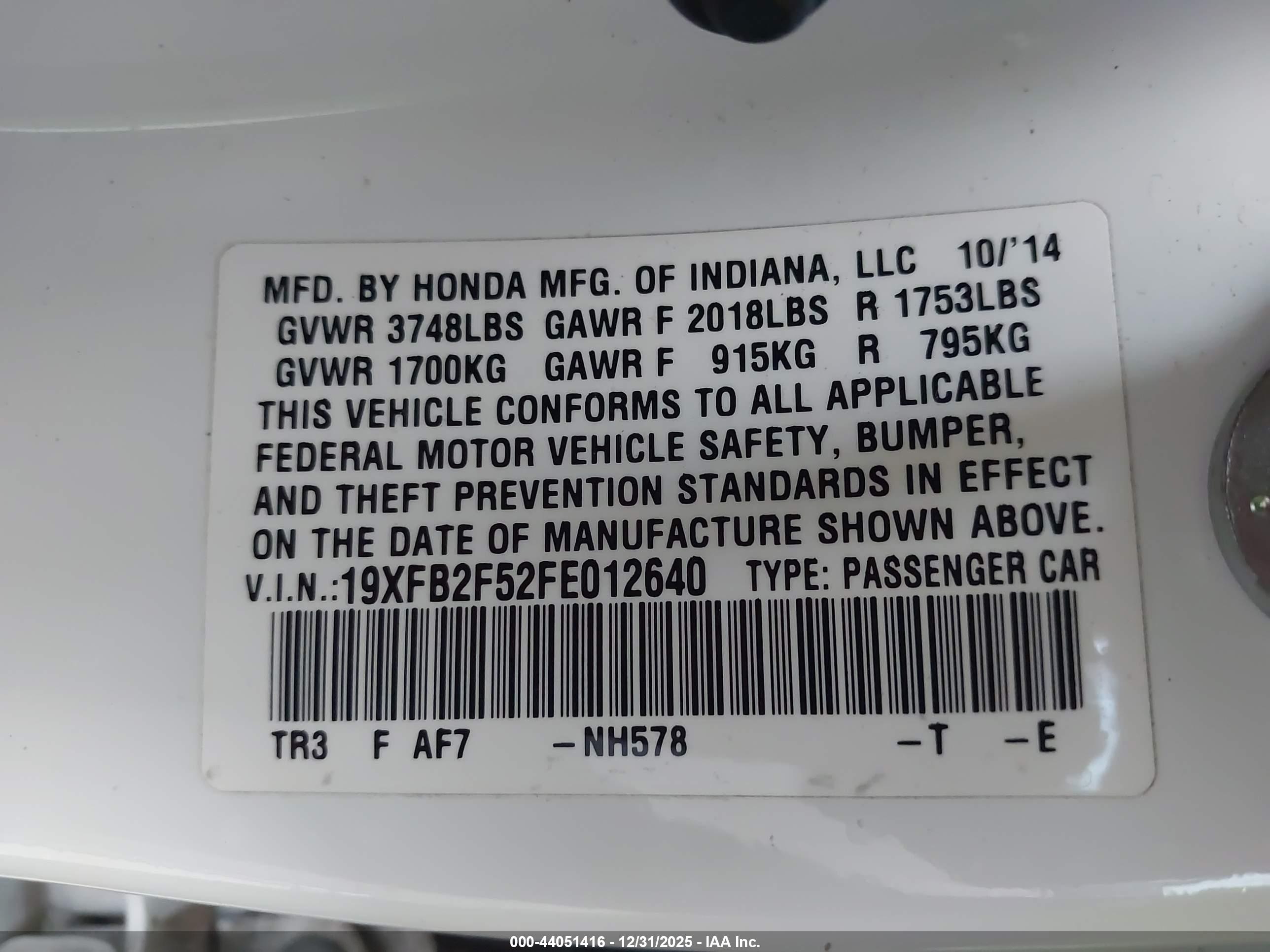 HONDA CIVIC image 9