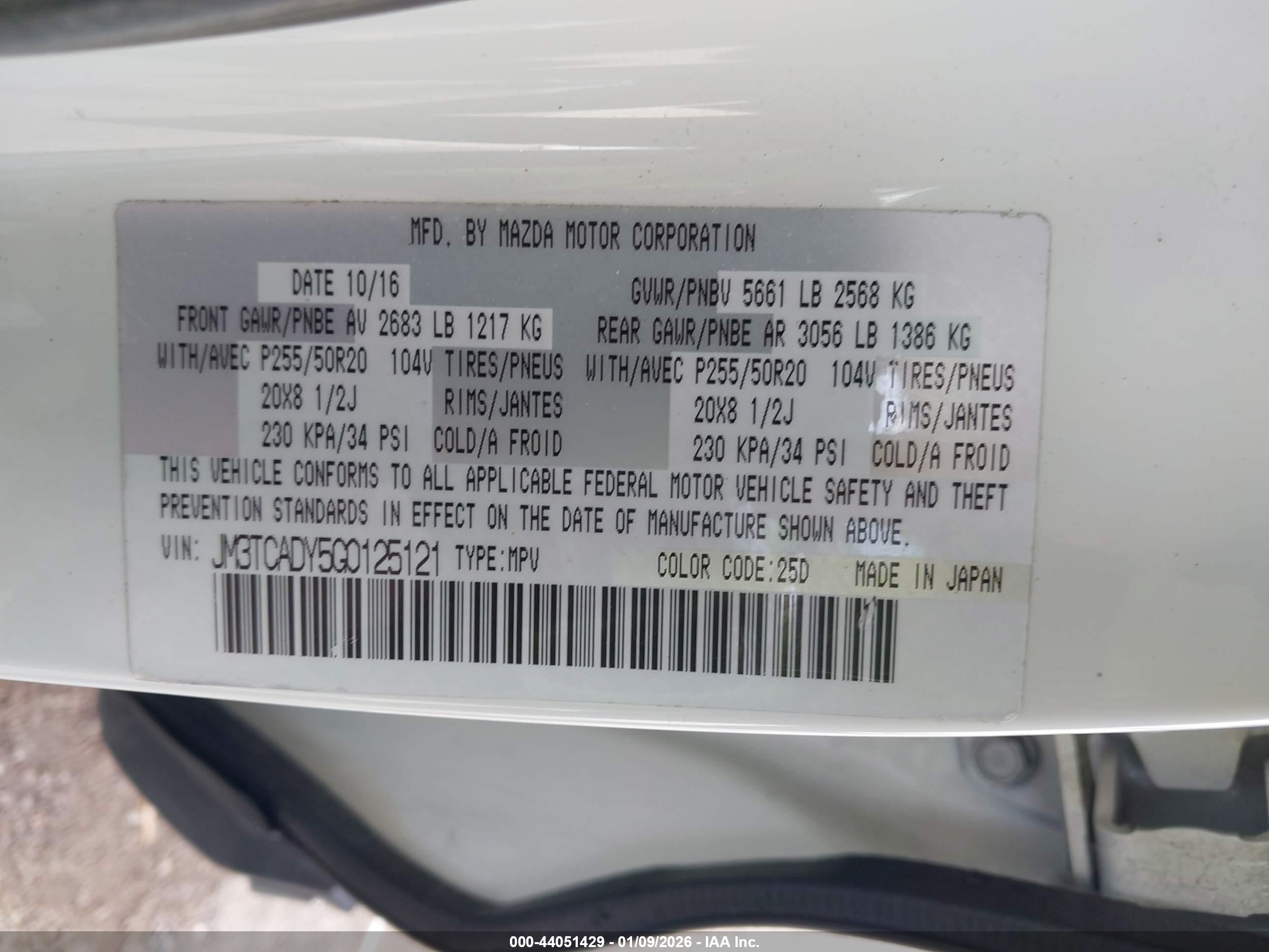 MAZDA CX-9 image 9
