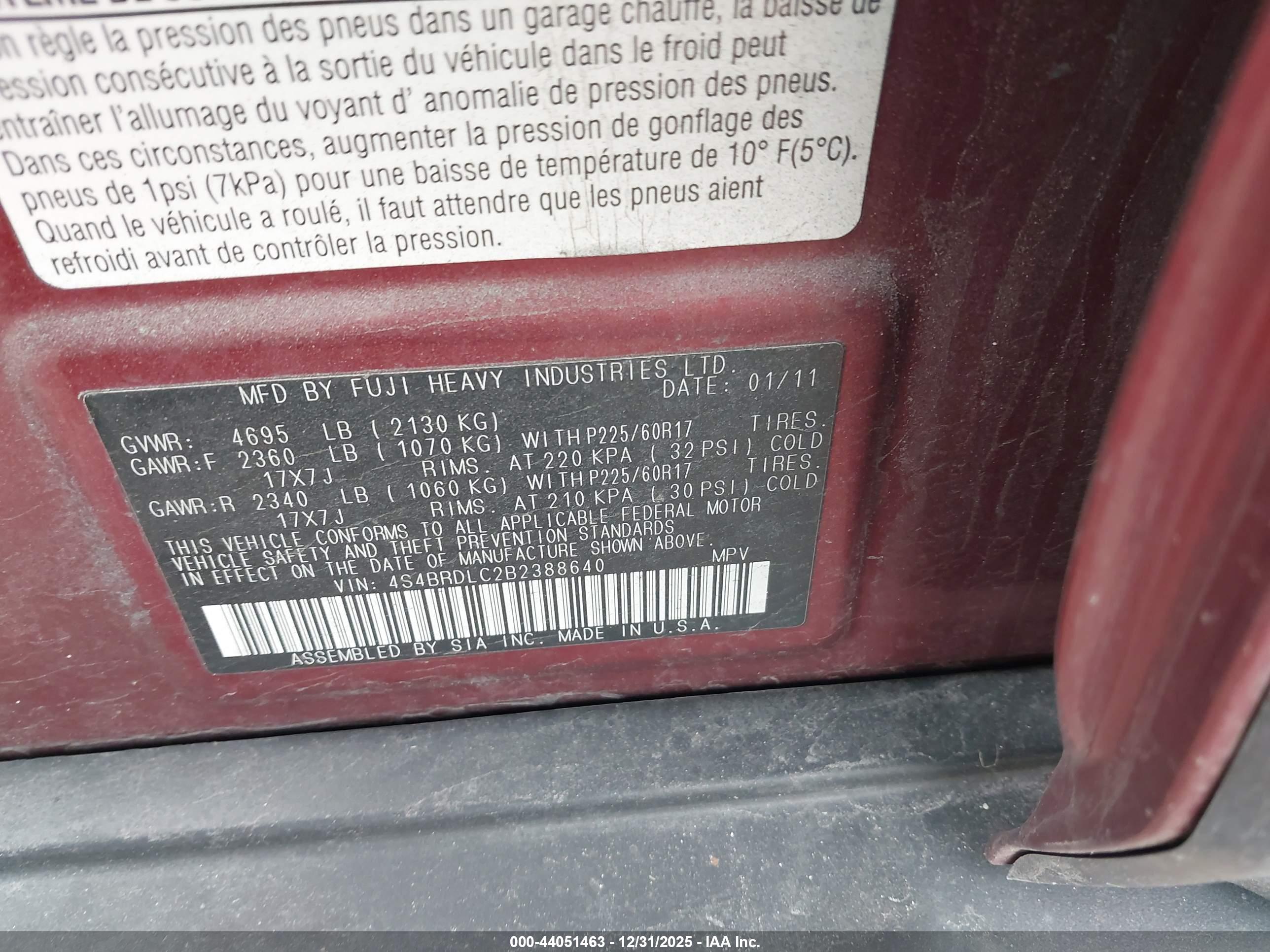 SUBARU OUTBACK image 9