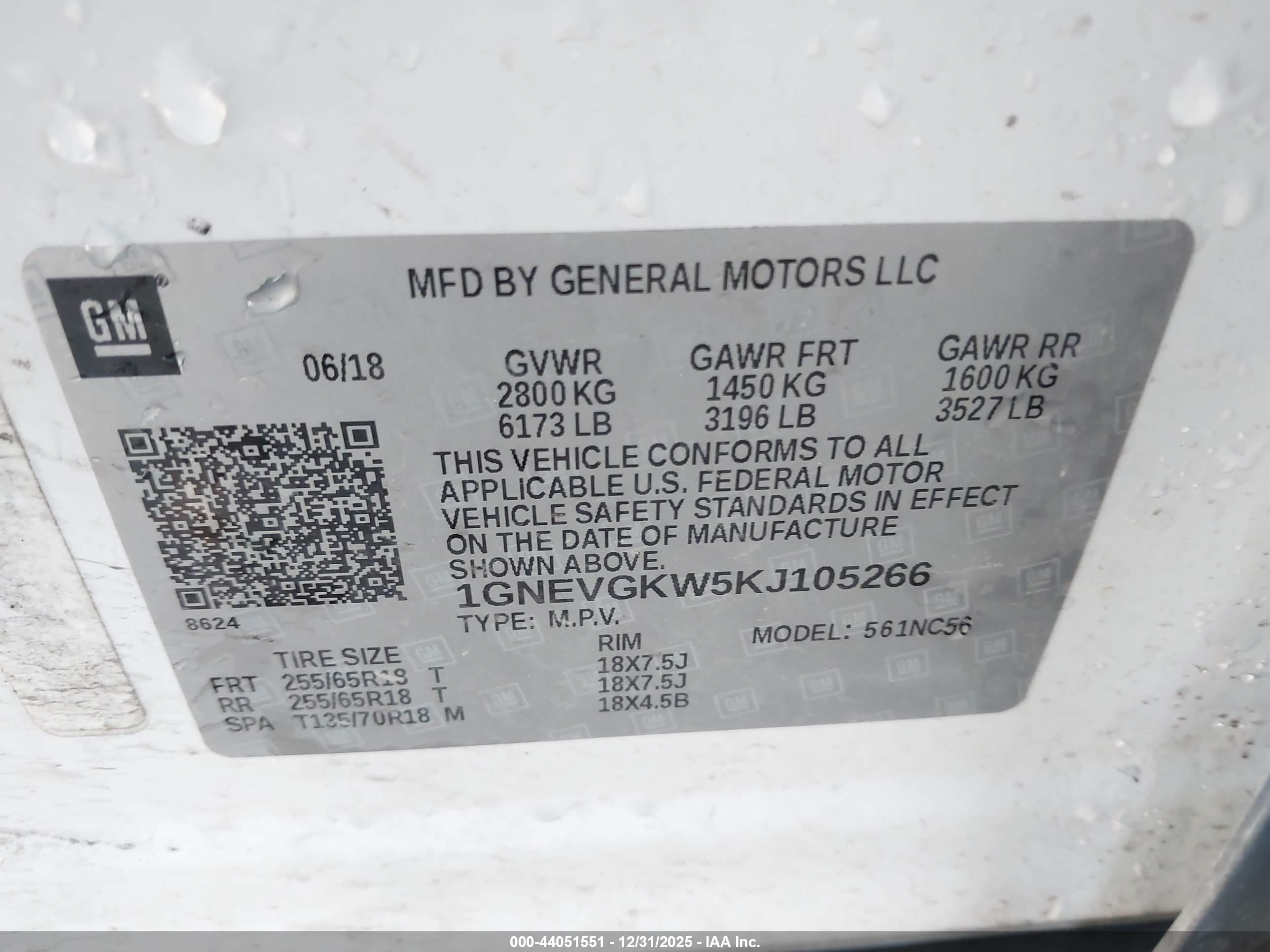 CHEVROLET TRAVERSE image 9