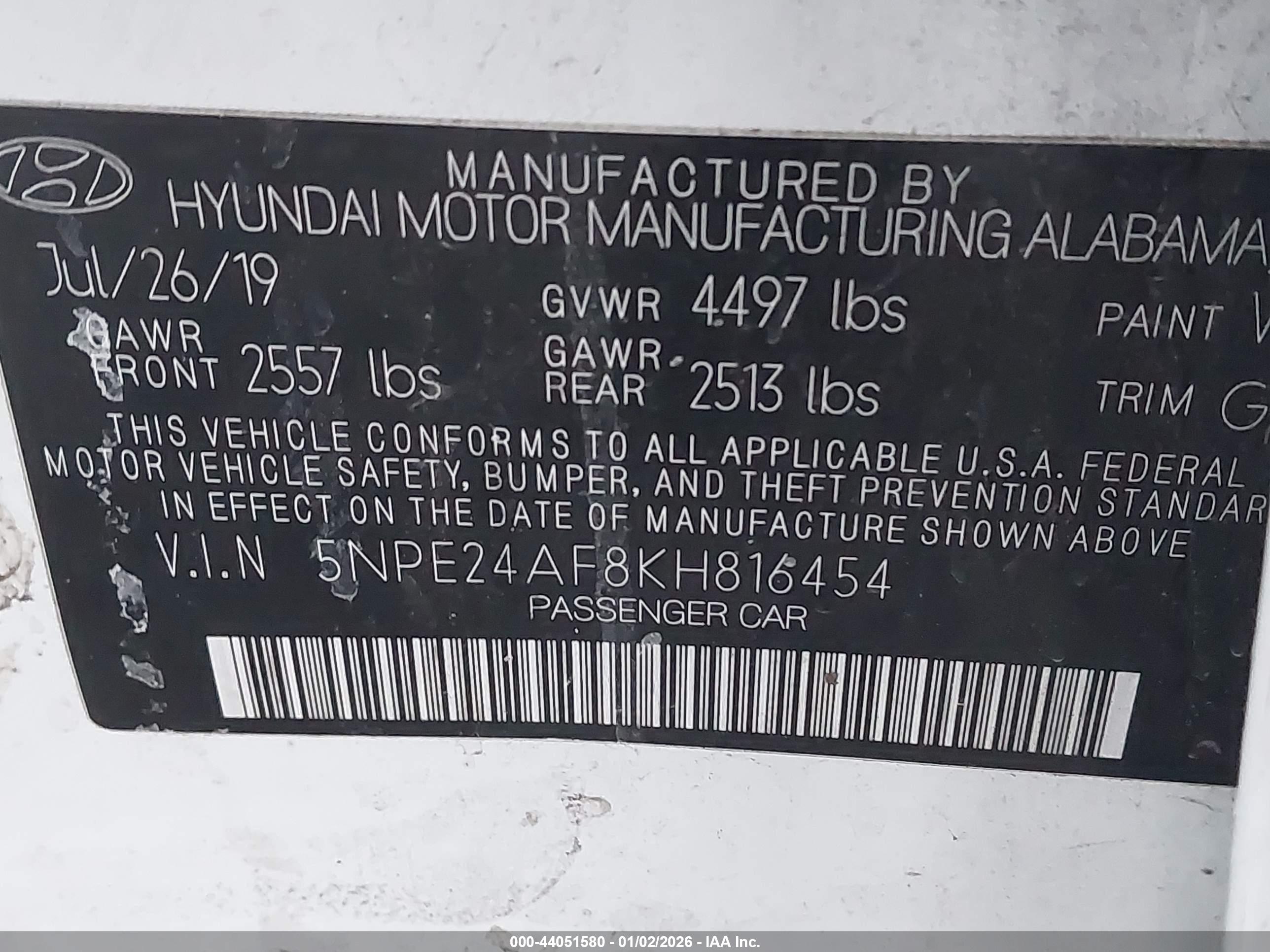 HYUNDAI SONATA image 9
