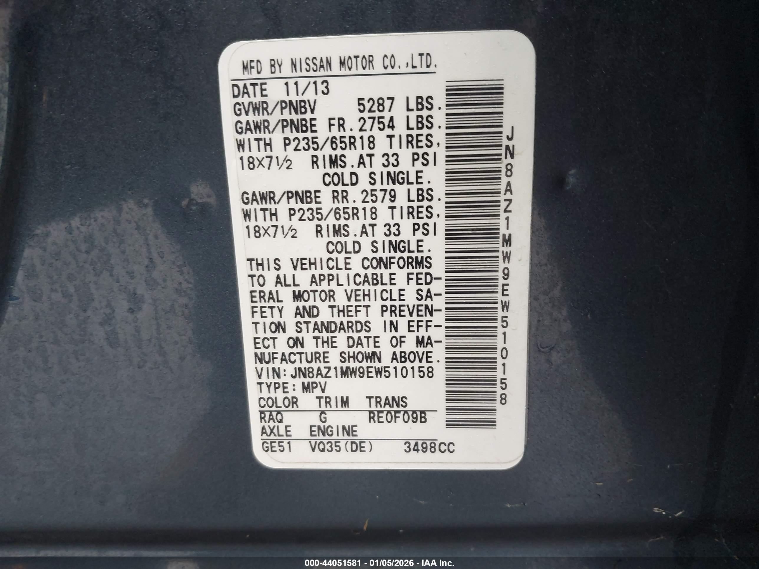 NISSAN MURANO image 9
