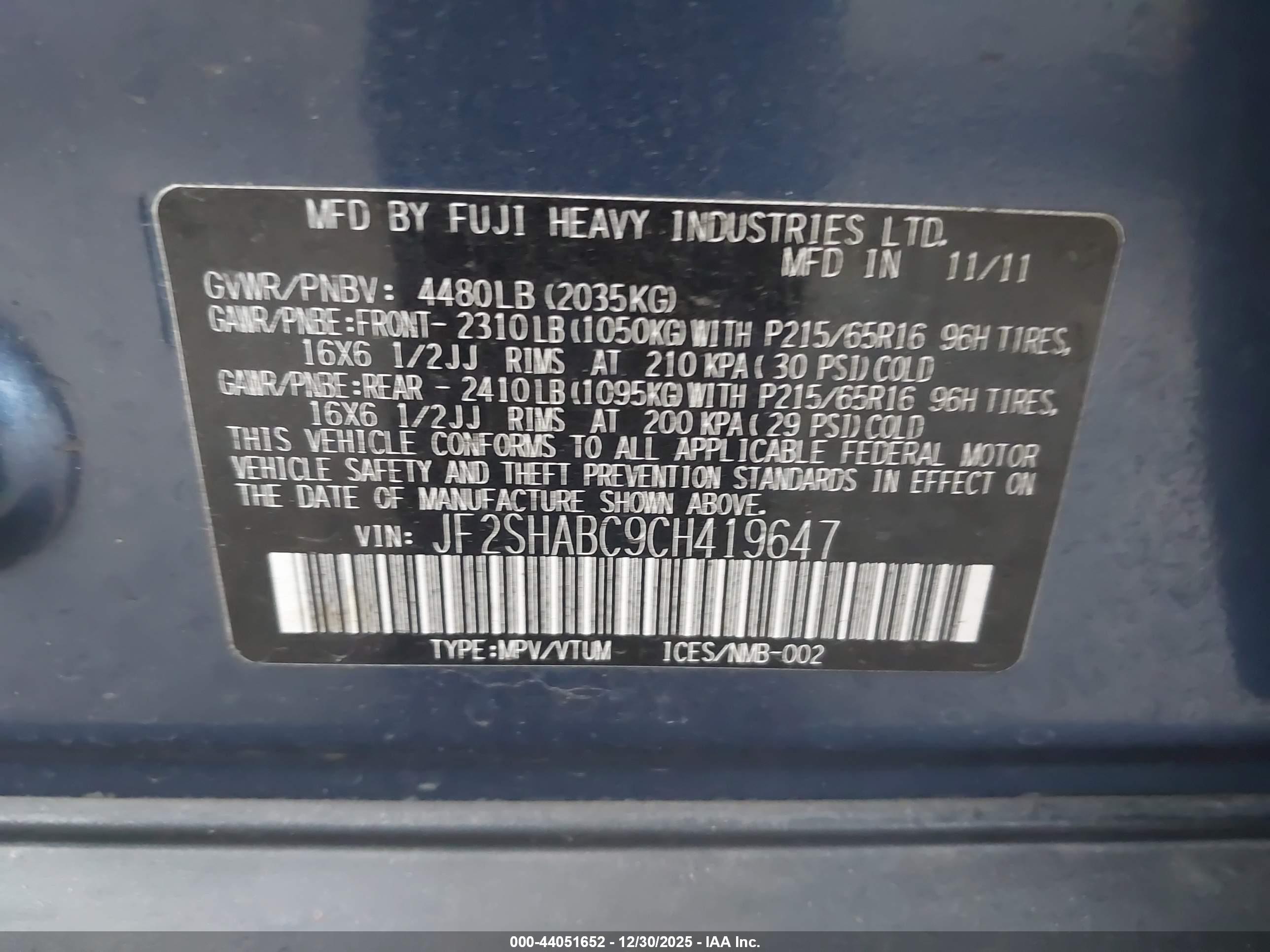 SUBARU FORESTER image 9