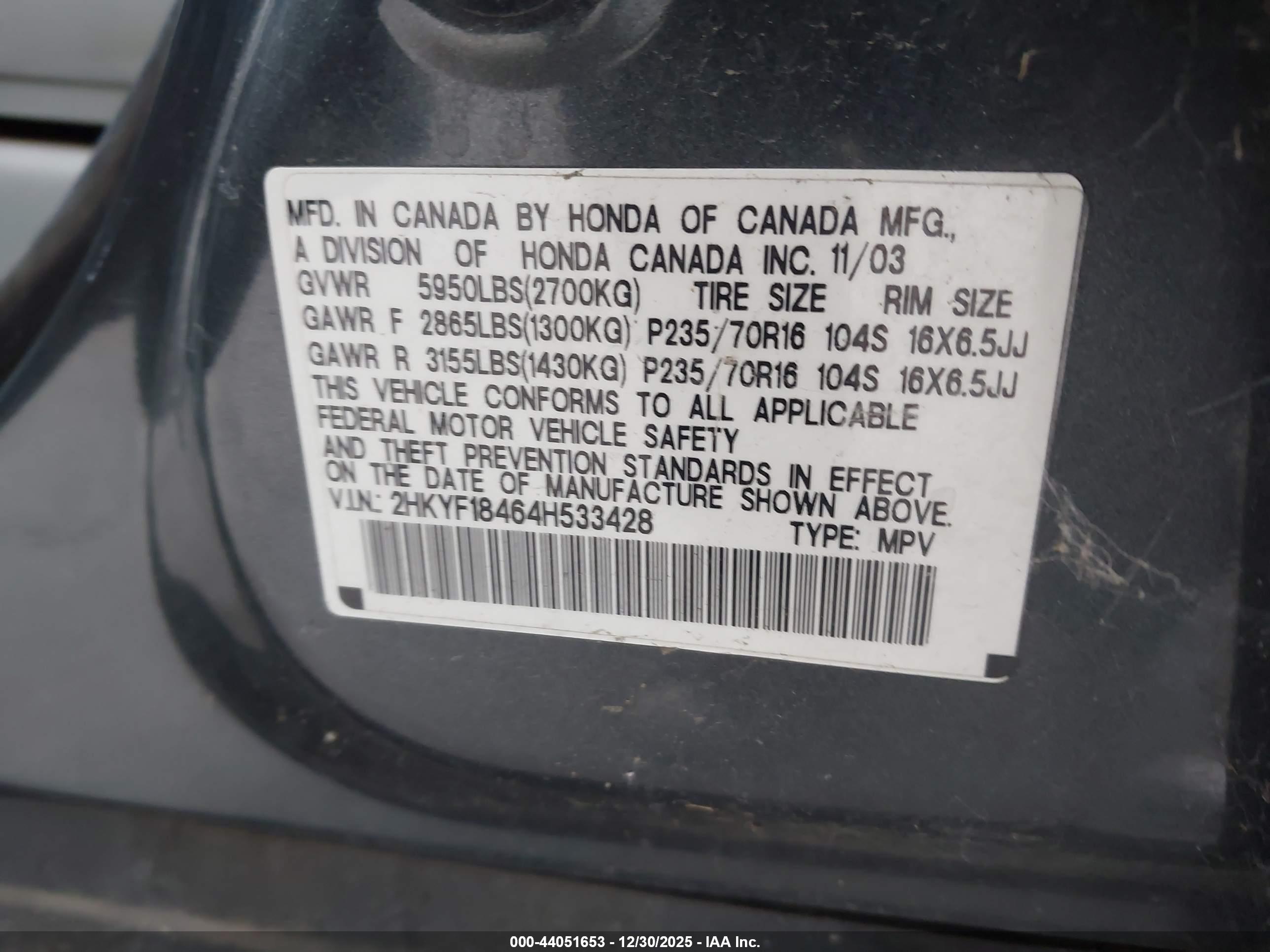 HONDA PILOT image 9