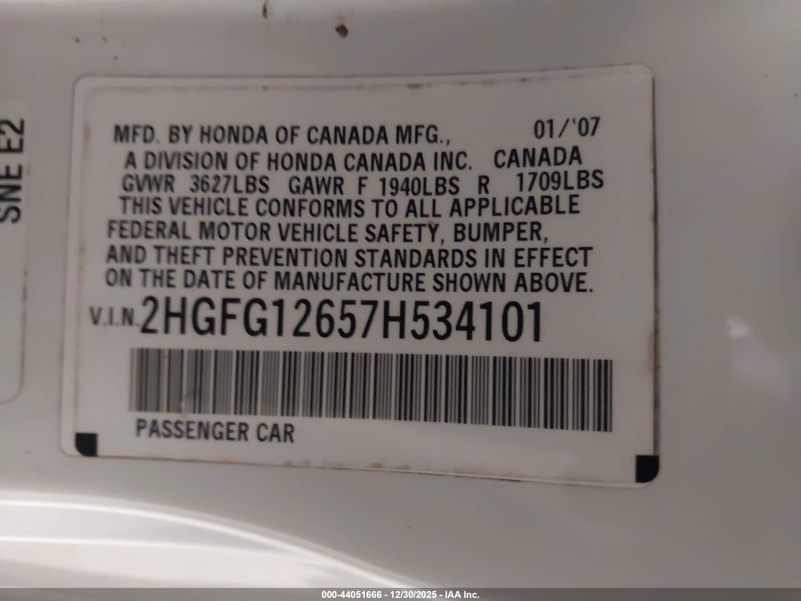HONDA CIVIC image 9