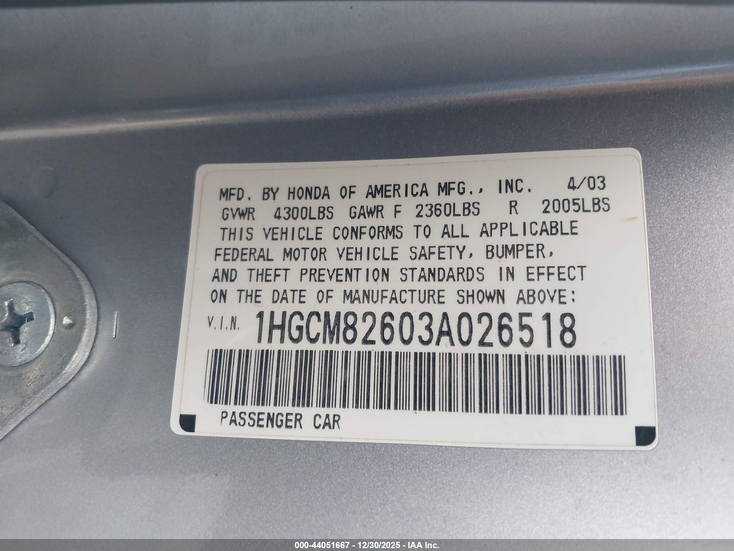 HONDA ACCORD image 9