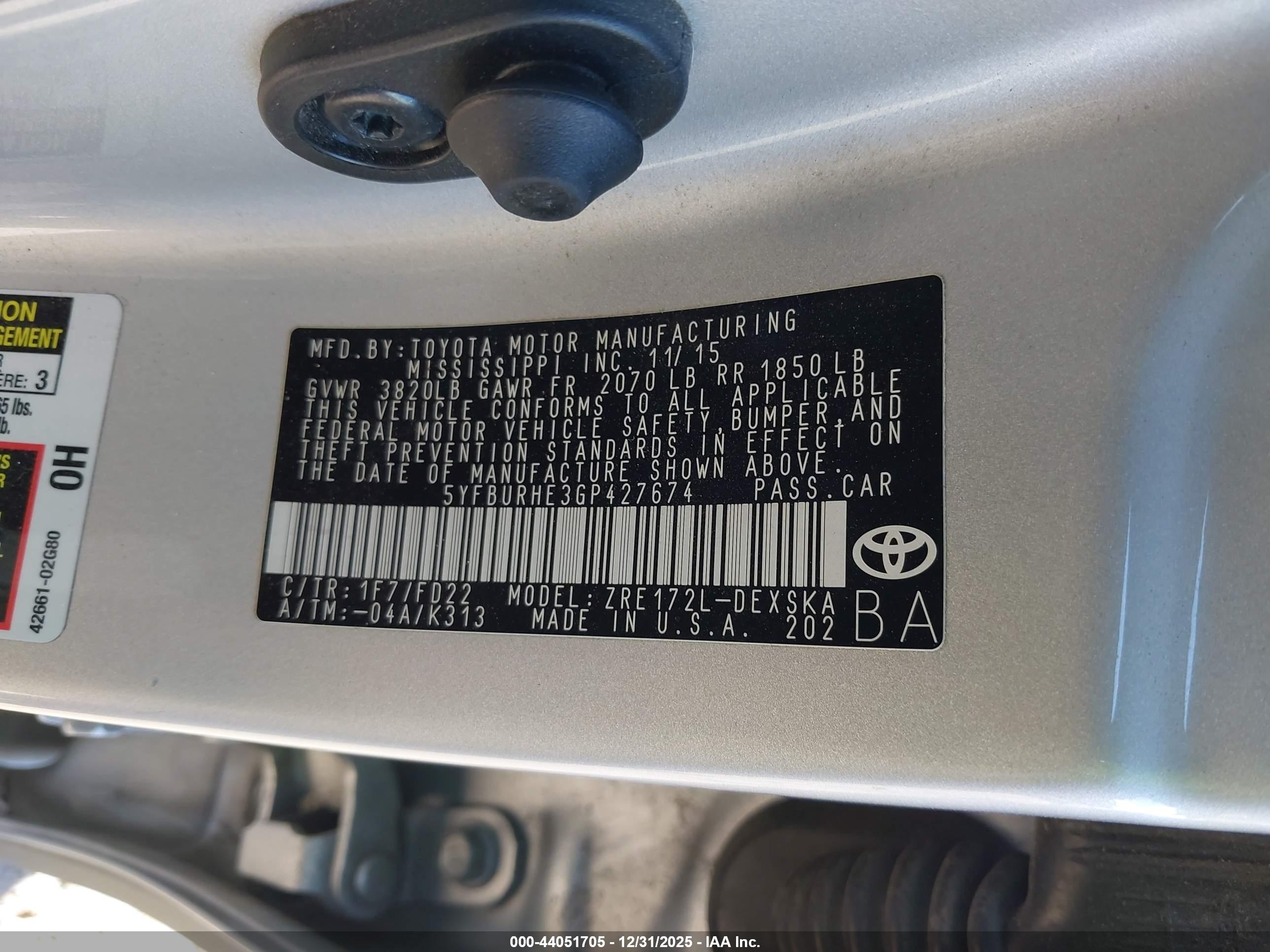 TOYOTA COROLLA image 9