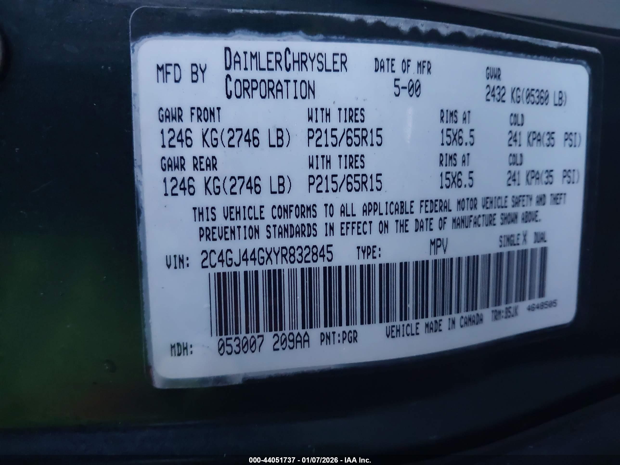 CHRYSLER GRAND image 9