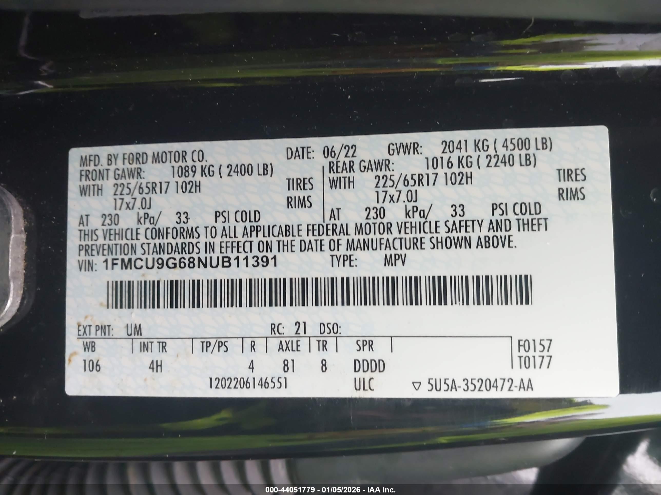 FORD ESCAPE image 9