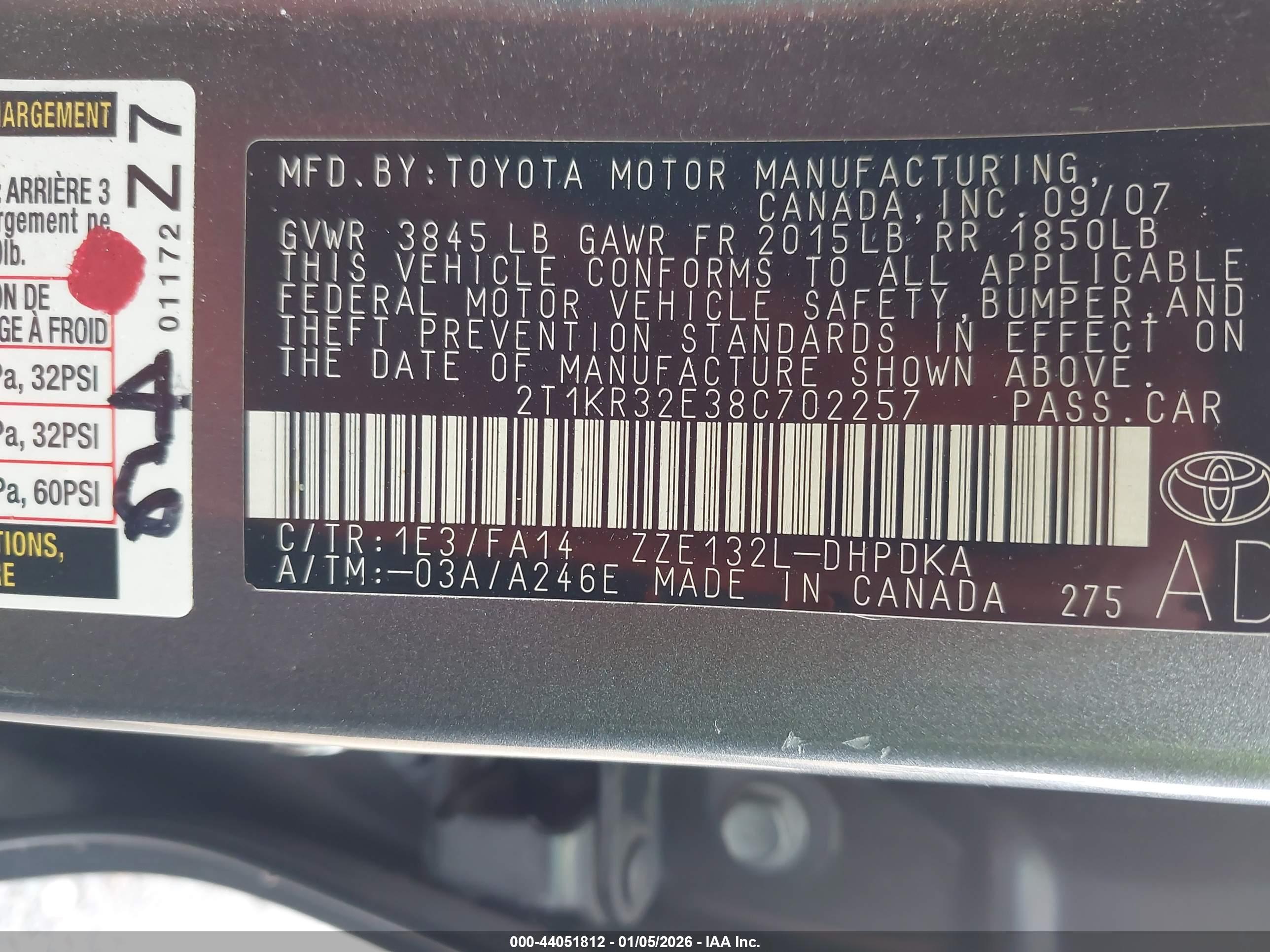 TOYOTA MATRIX image 9