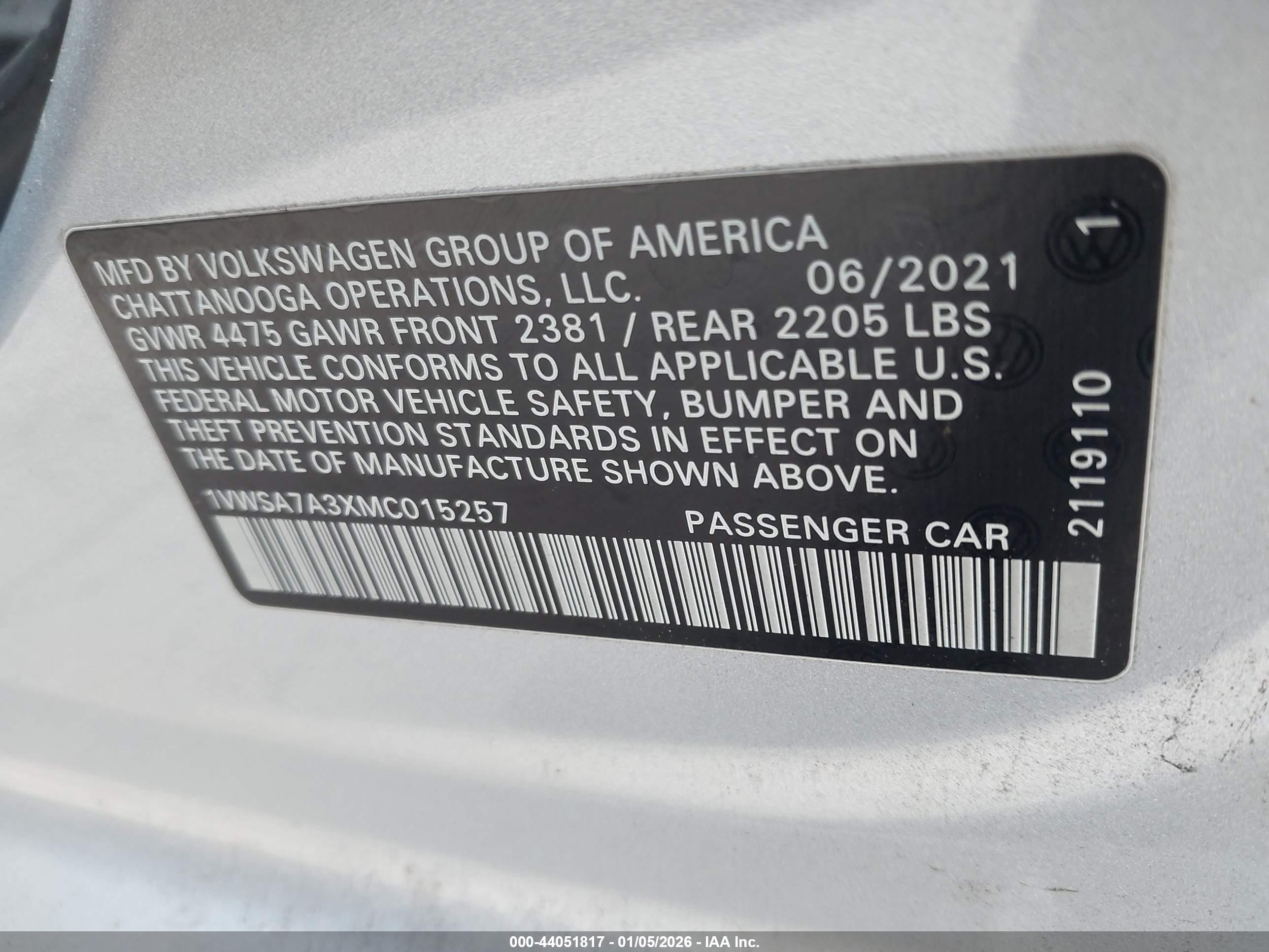 VOLKSWAGEN PASSAT image 9