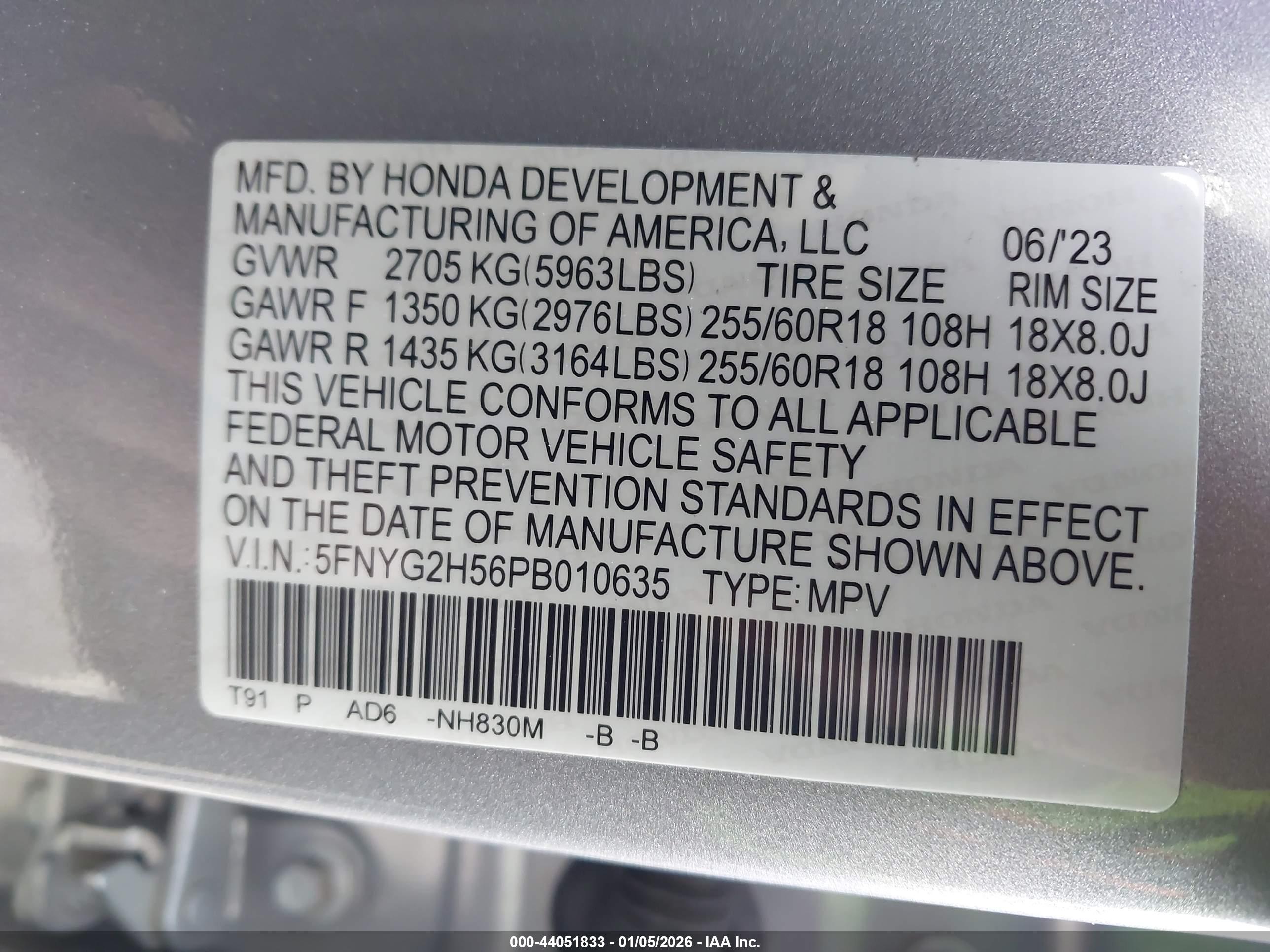 HONDA PILOT image 9