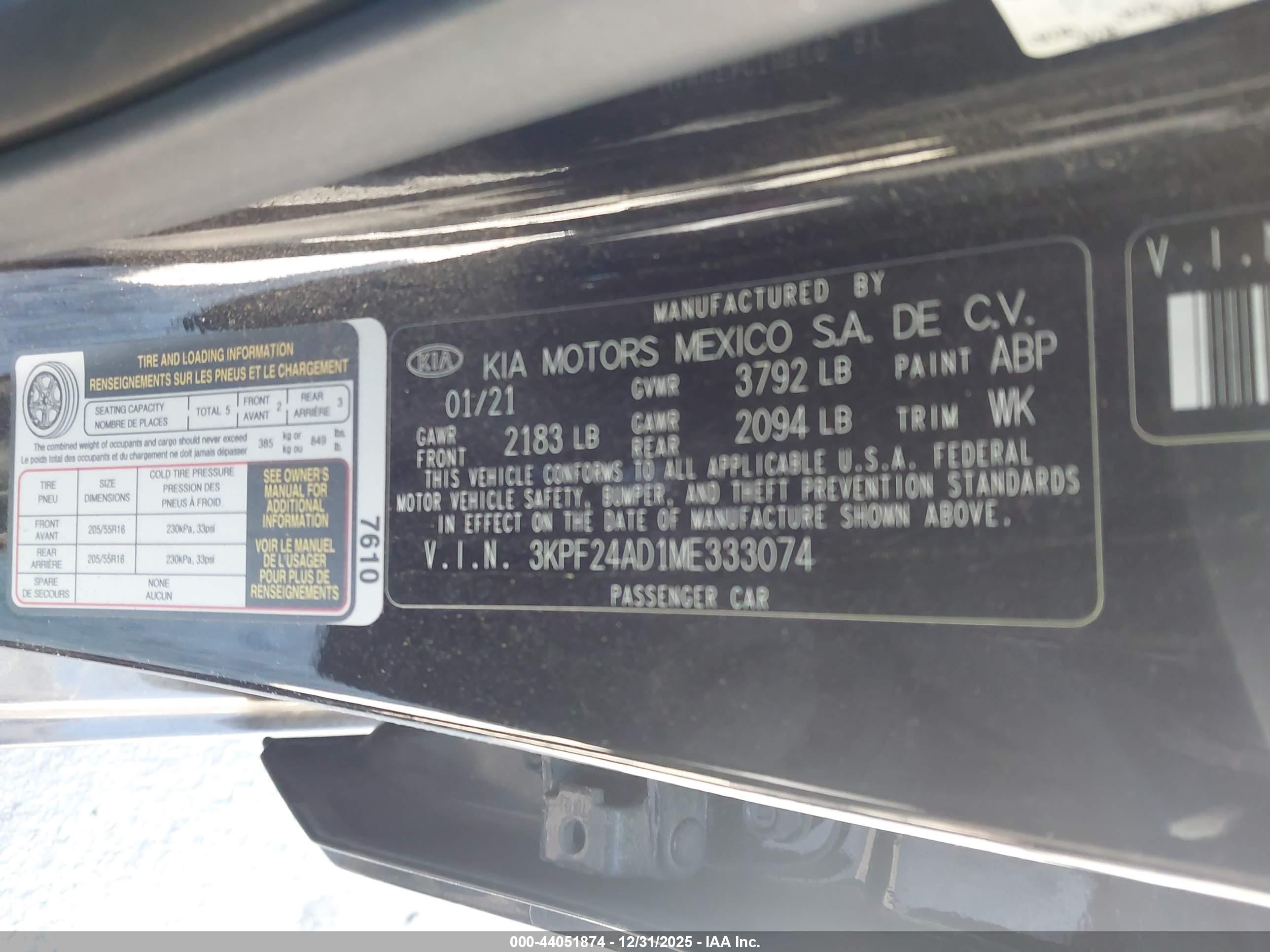 KIA FORTE image 9